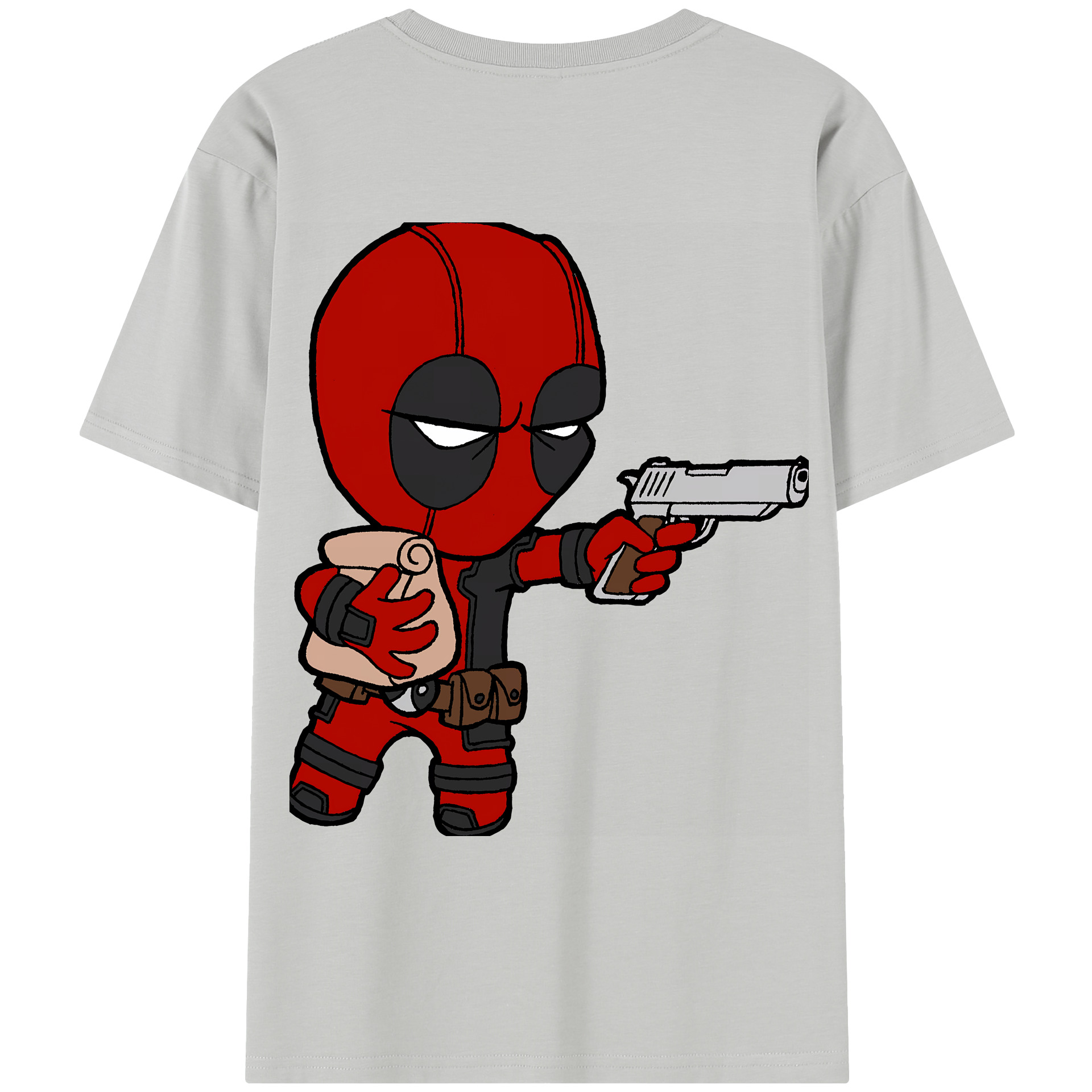 （画像用） Deadpool デッドプール レディース半袖Tシャツ(バックプリント)