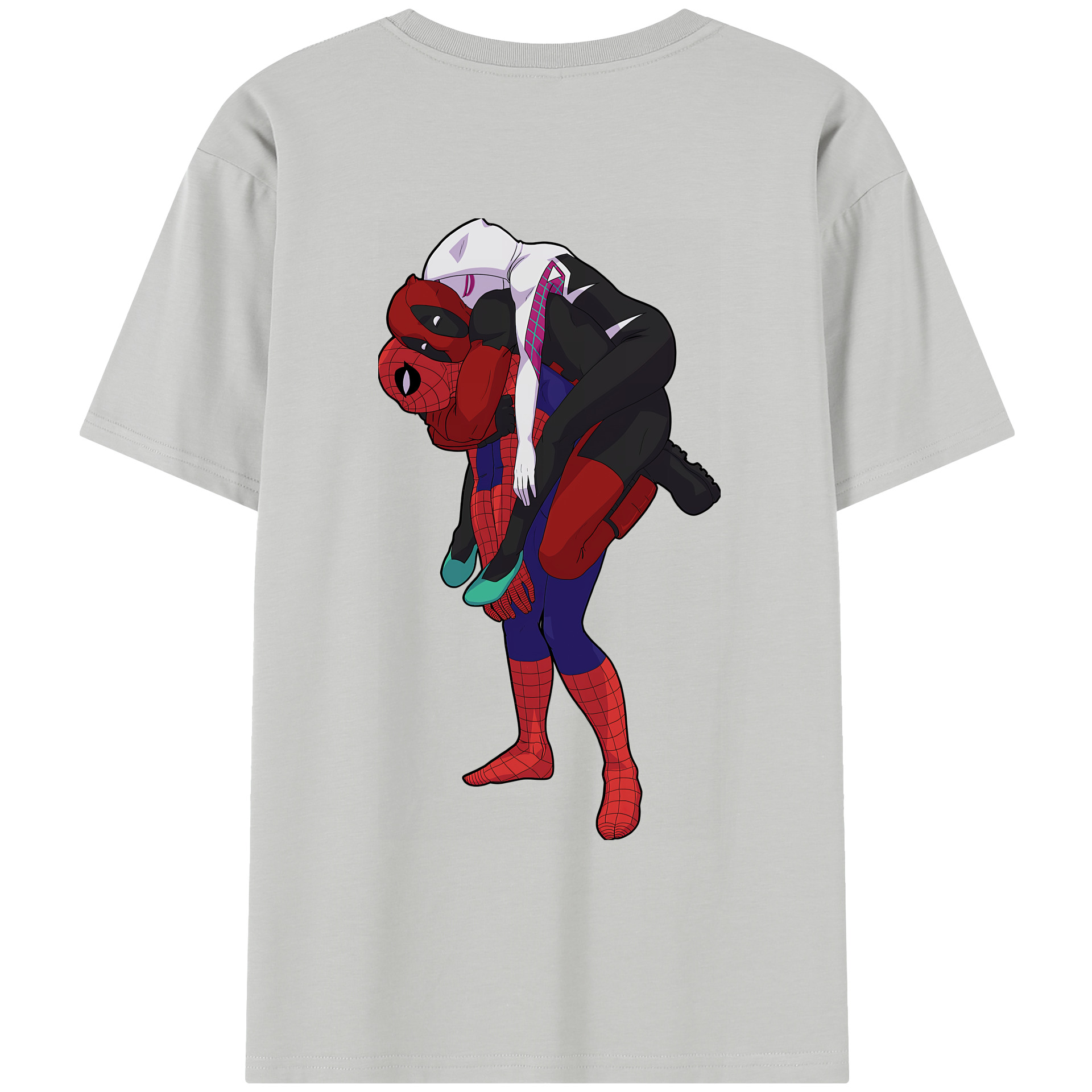 （画像用） Deadpool デッドプール レディース半袖Tシャツ(バックプリント)