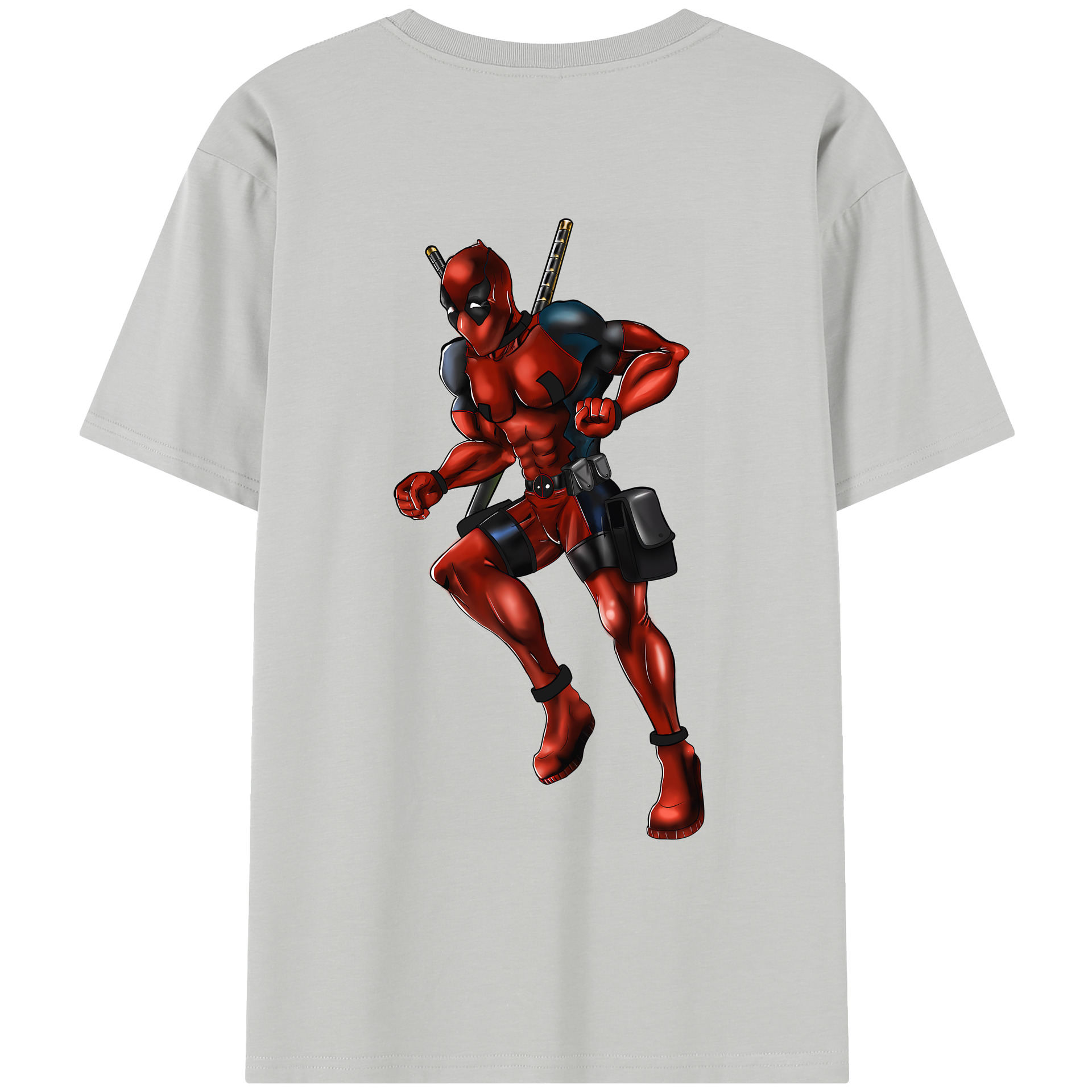 （画像用） Deadpool デッドプール レディース半袖Tシャツ(バックプリント)