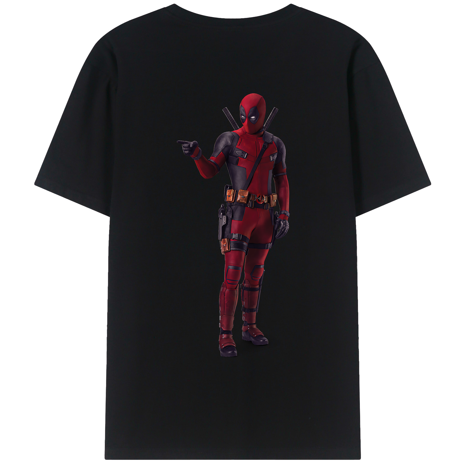 （画像用） Deadpool デッドプール レディース半袖Tシャツ(バックプリント)