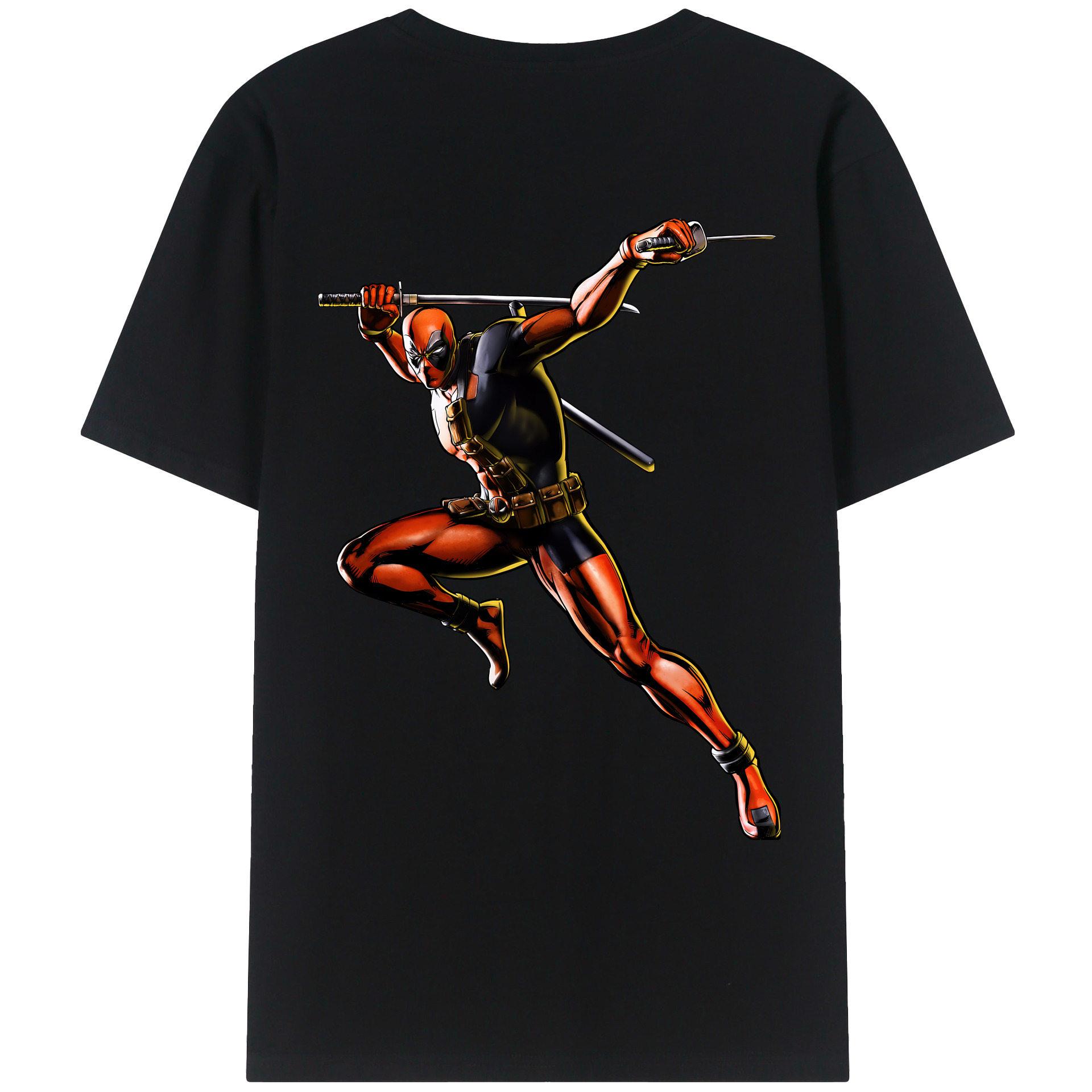 （画像用） Deadpool デッドプール レディース半袖Tシャツ(バックプリント)