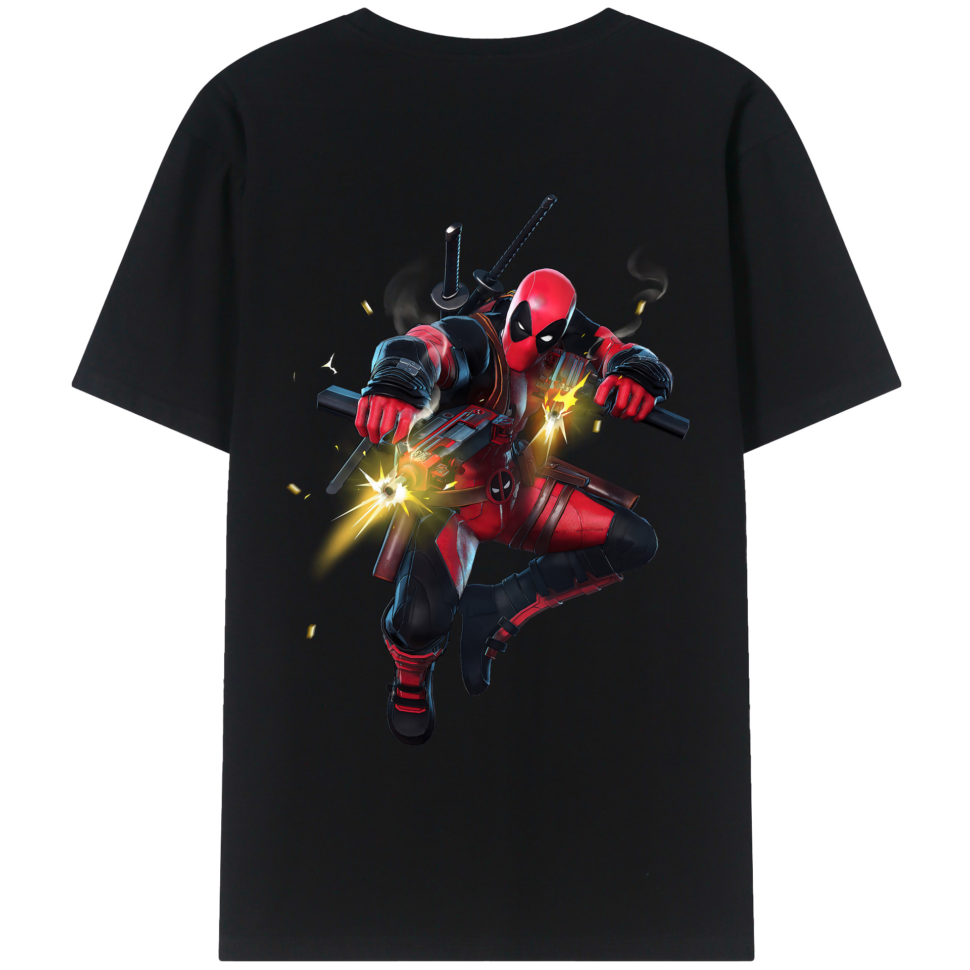 （画像用） Deadpool デッドプール レディース半袖Tシャツ(バックプリント)