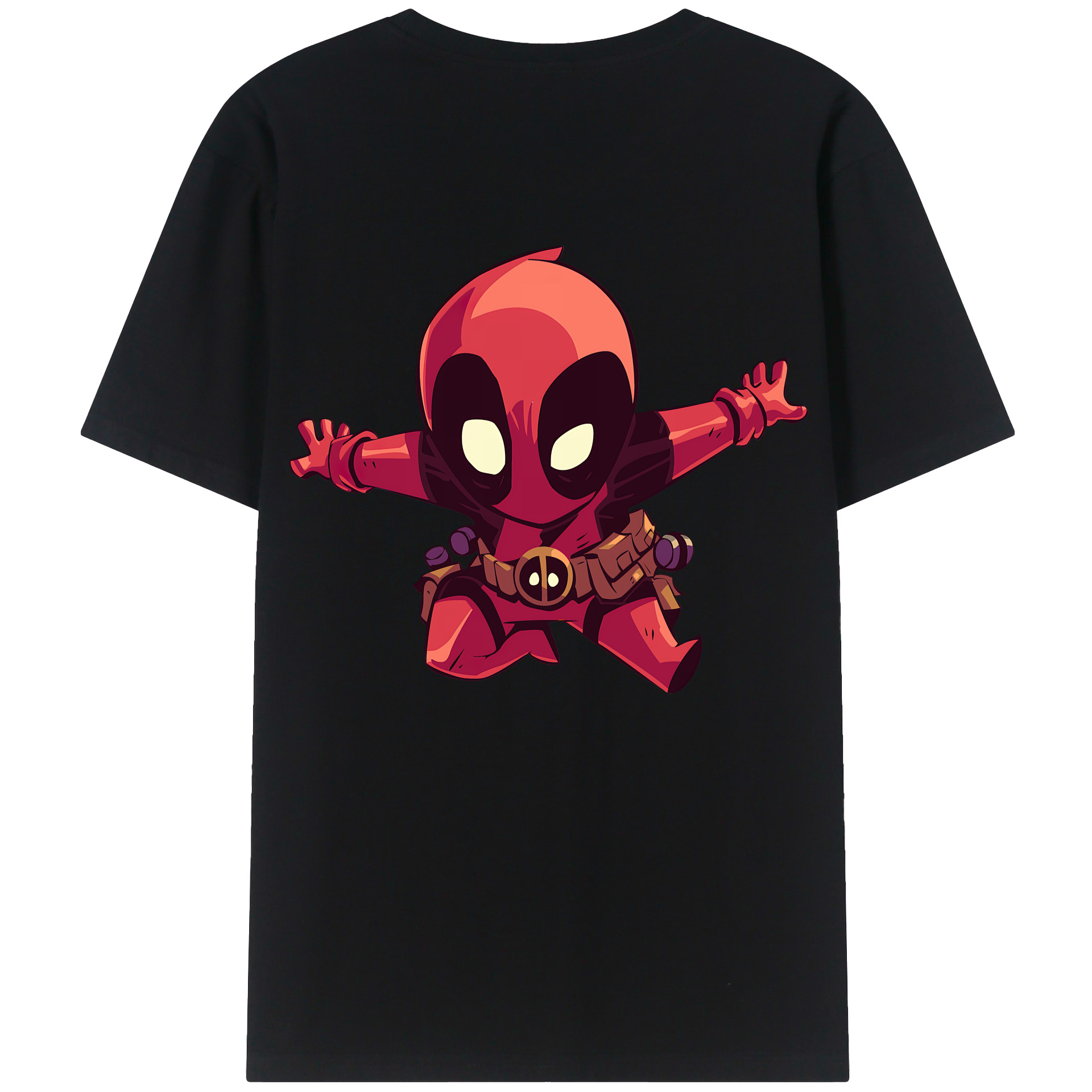 （画像用） Deadpool デッドプール レディース半袖Tシャツ(バックプリント)
