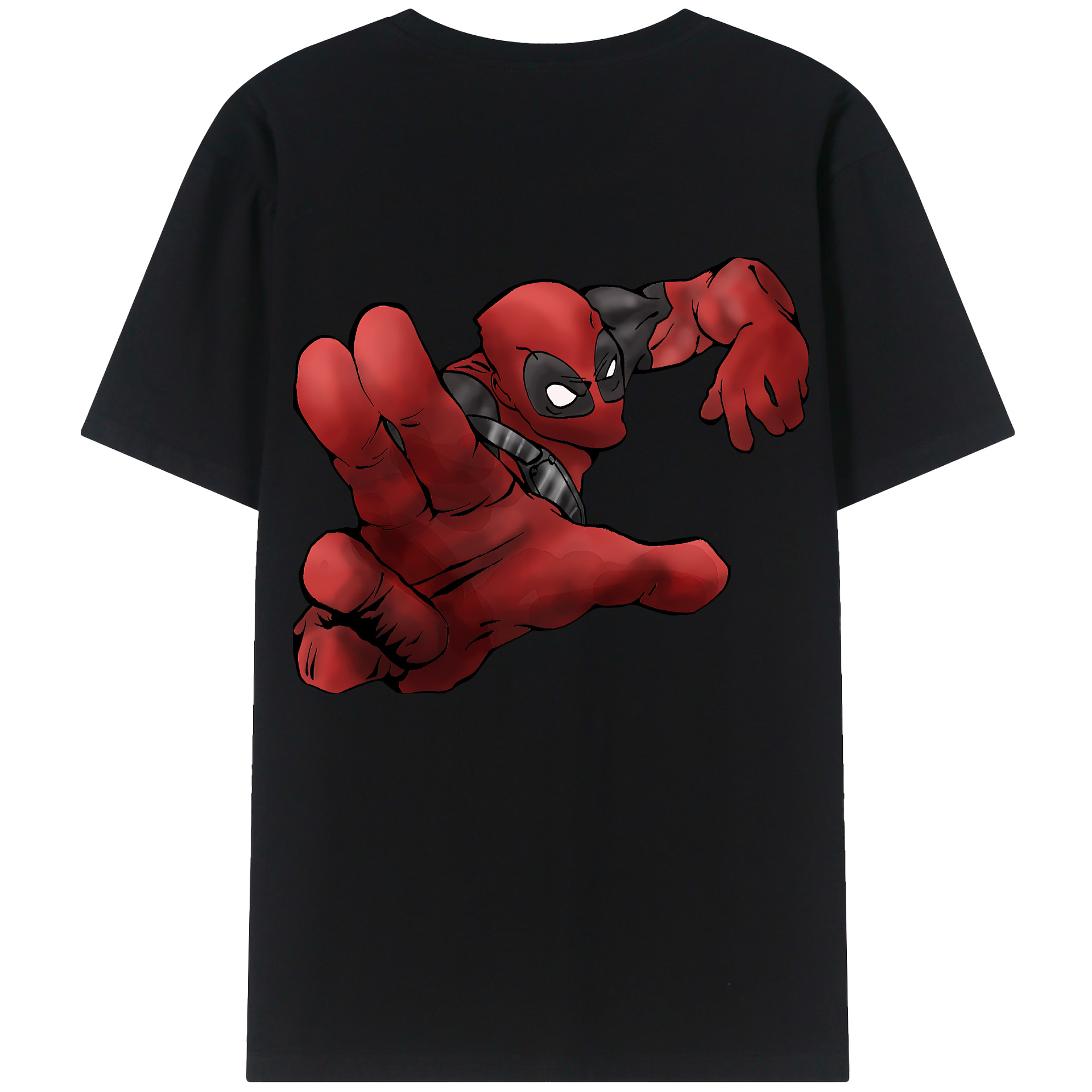 （画像用） Deadpool デッドプール レディース半袖Tシャツ(バックプリント)