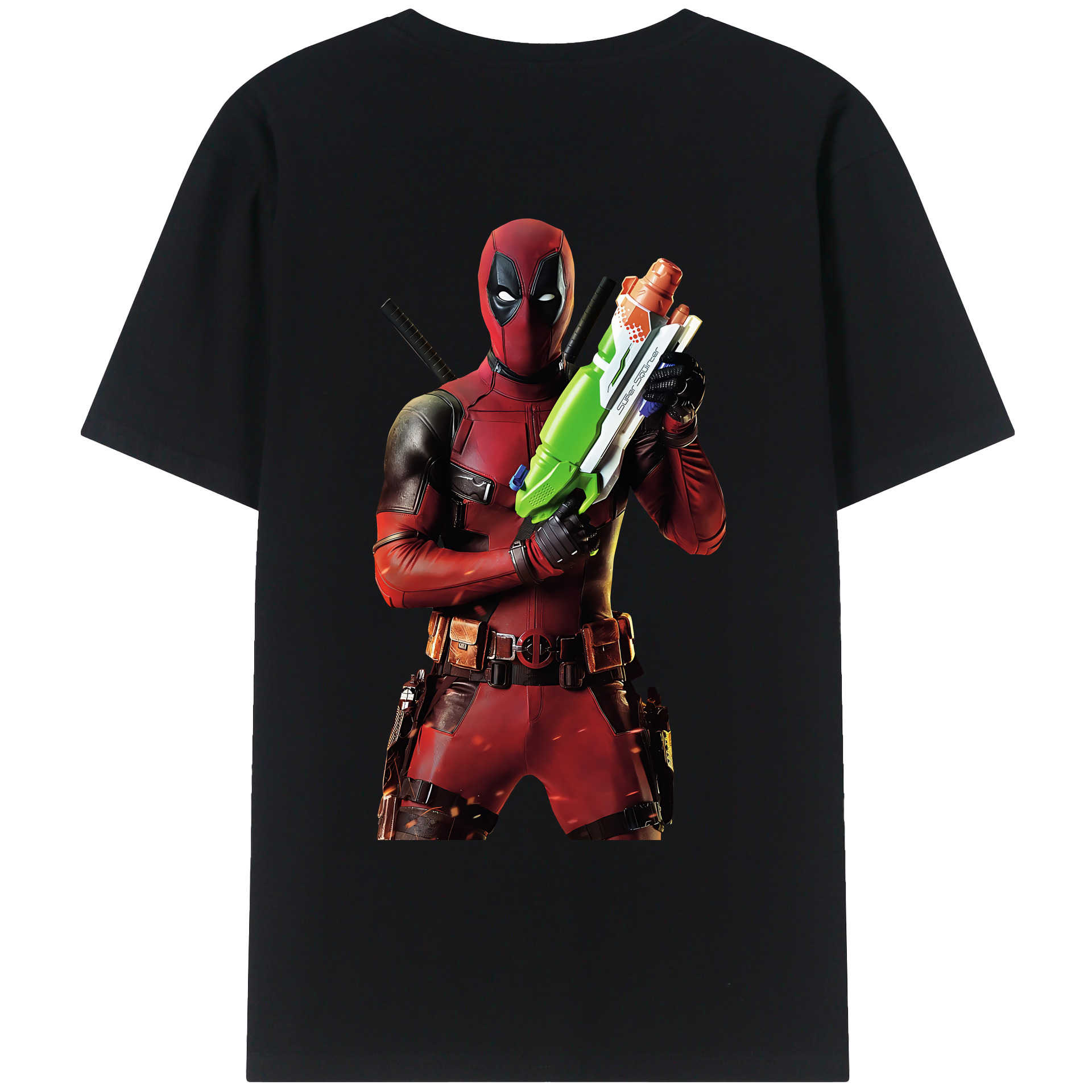 （画像用） Deadpool デッドプール レディース半袖Tシャツ(バックプリント)