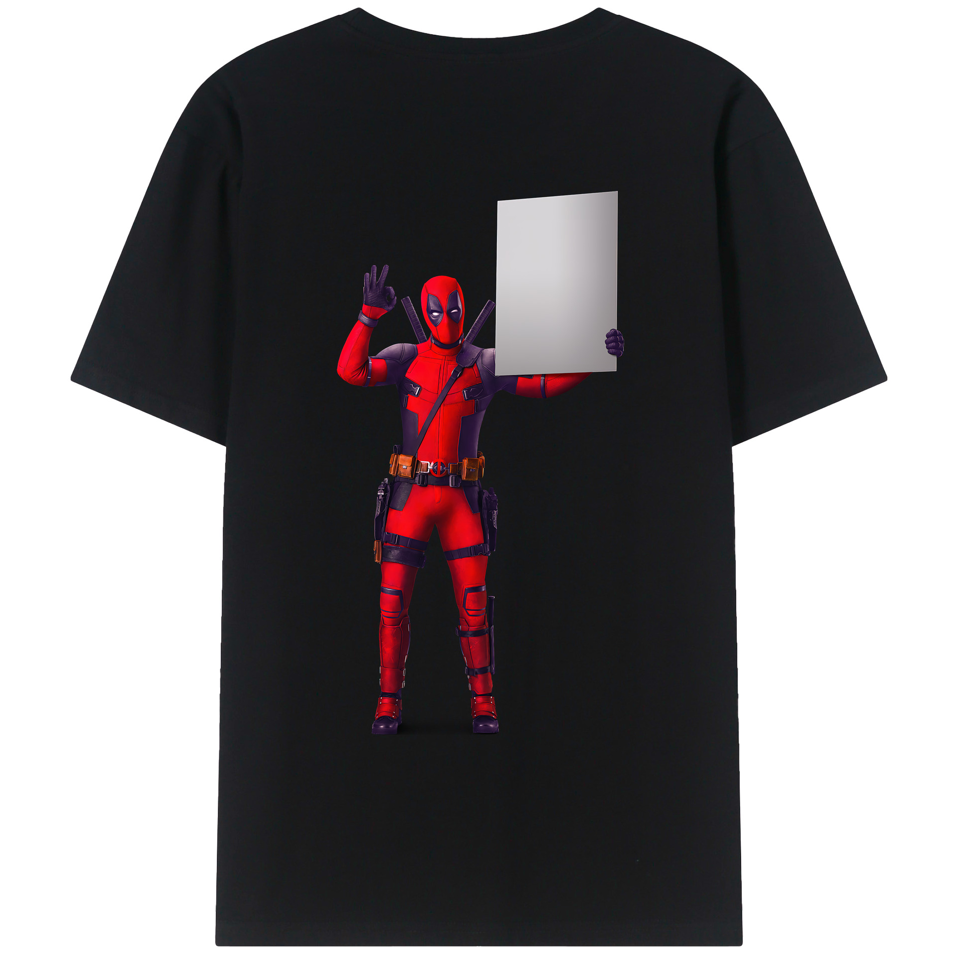 （画像用） Deadpool デッドプール レディース半袖Tシャツ(バックプリント)