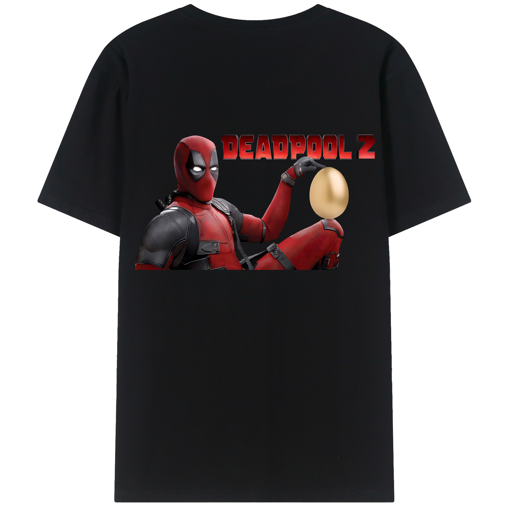 （画像用） Deadpool デッドプール レディース半袖Tシャツ(バックプリント)