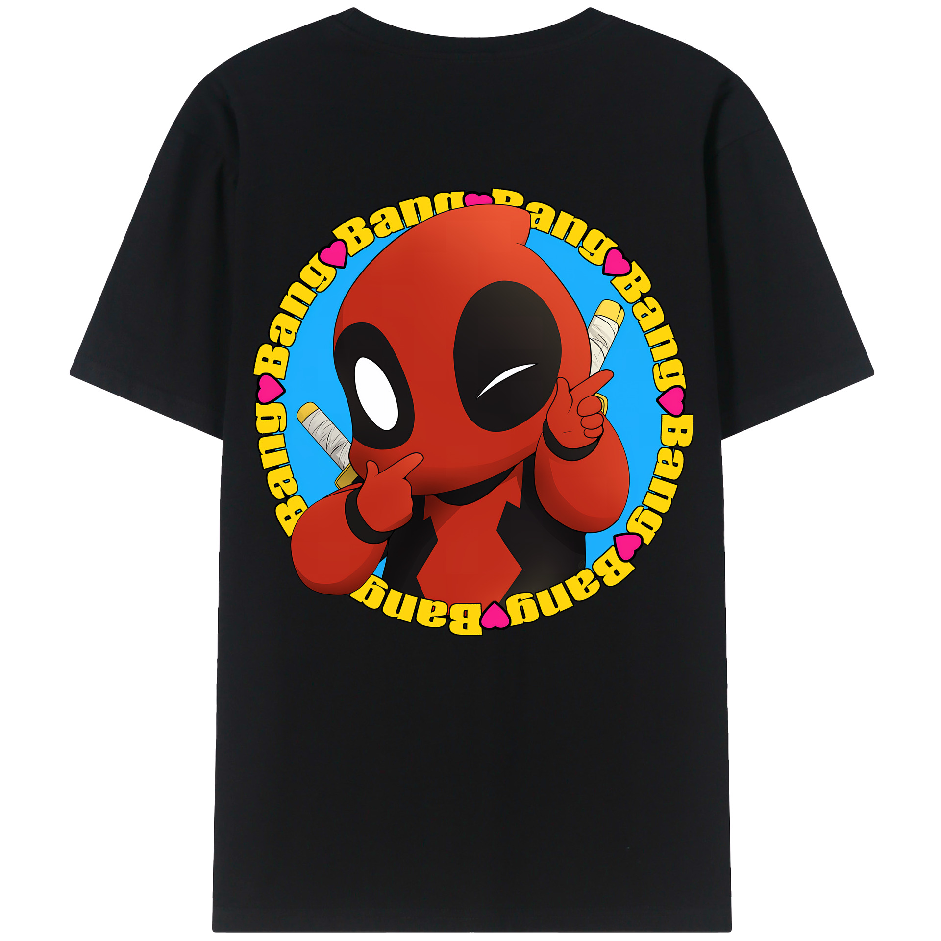 （画像用） Deadpool デッドプール レディース半袖Tシャツ(バックプリント)