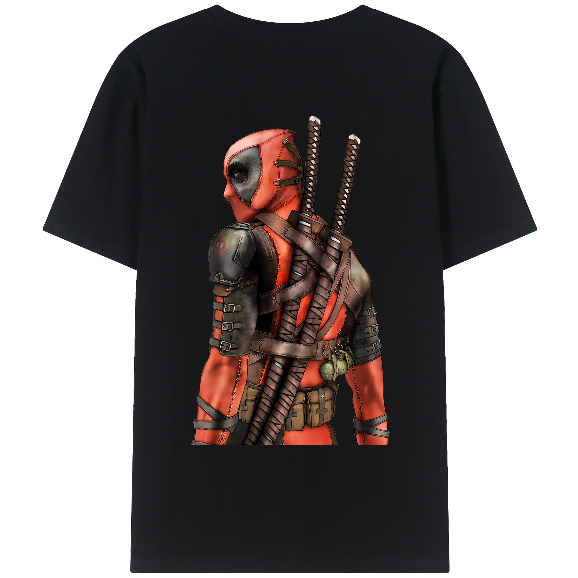 （画像用） Deadpool デッドプール レディース半袖Tシャツ(バックプリント)