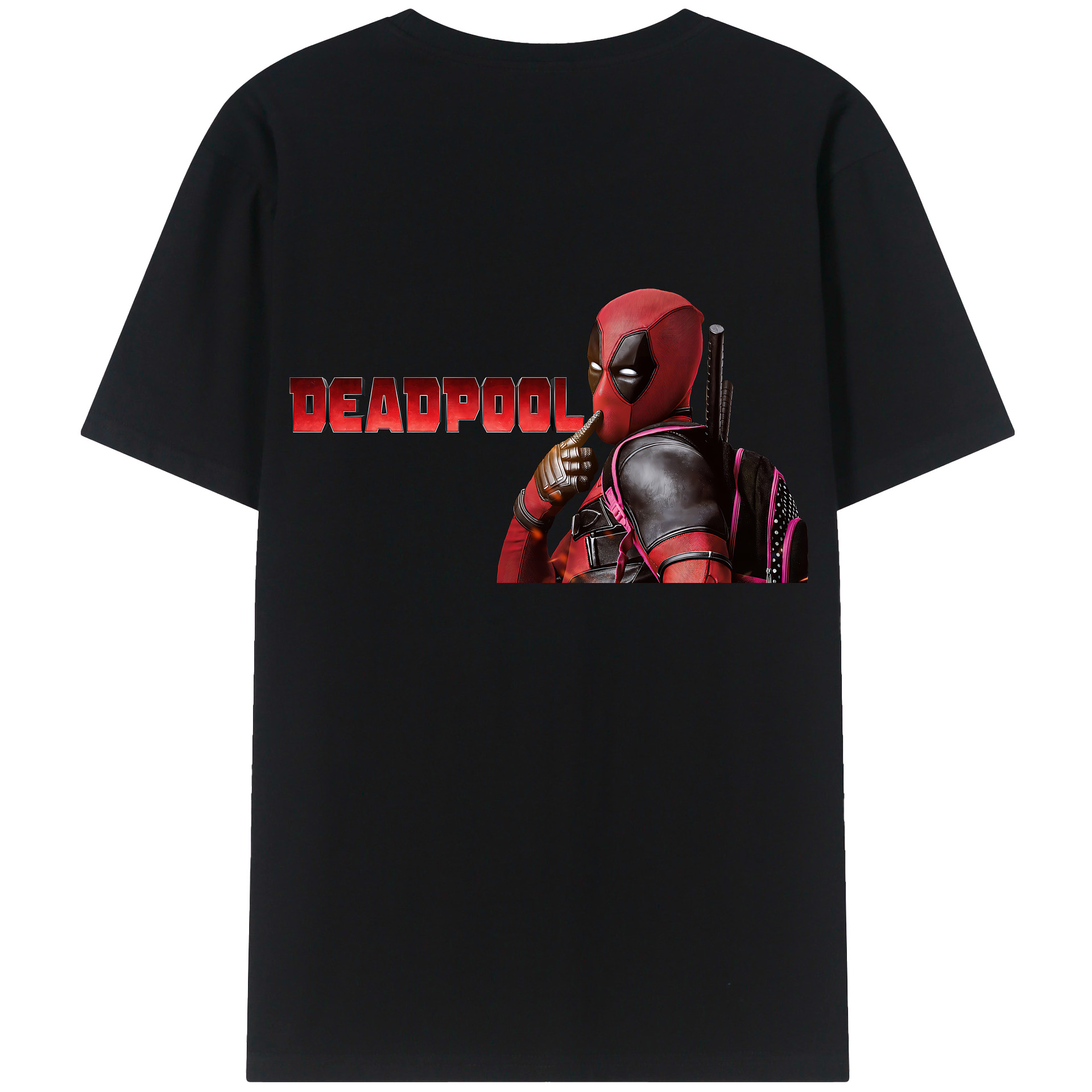 （画像用） Deadpool デッドプール レディース半袖Tシャツ(バックプリント)