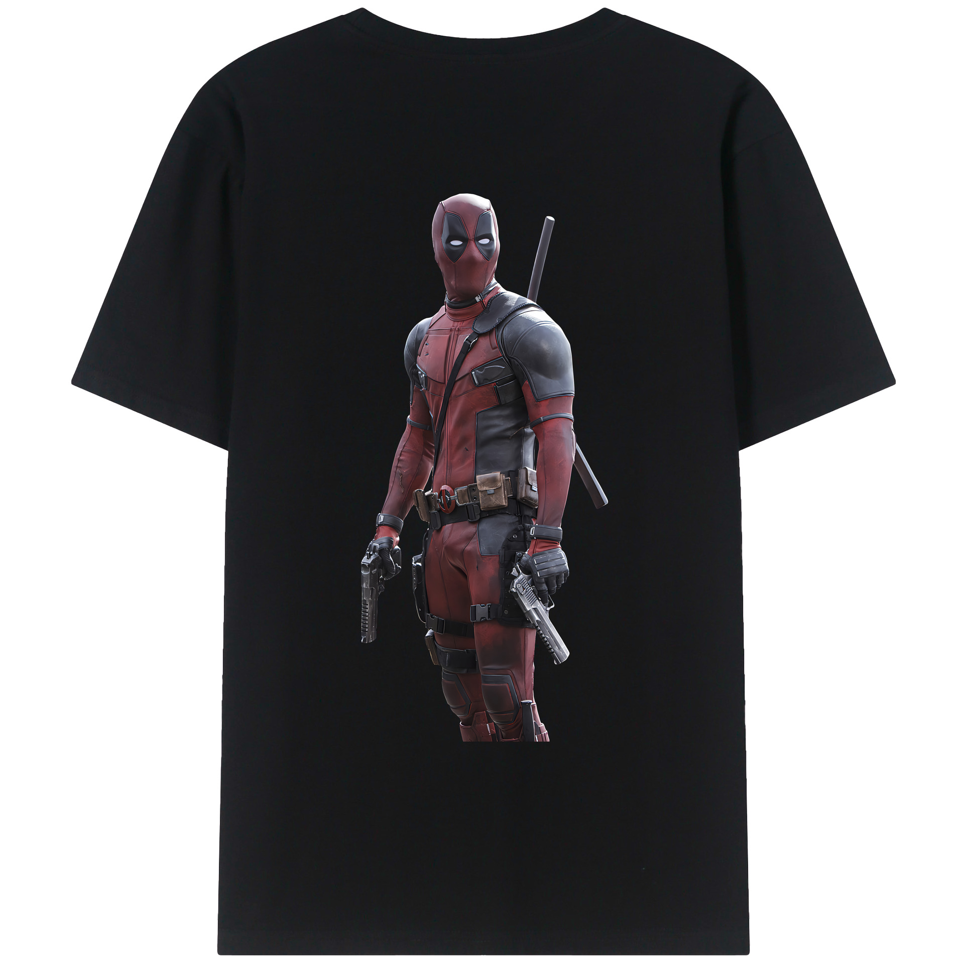 （画像用） Deadpool デッドプール レディース半袖Tシャツ(バックプリント)