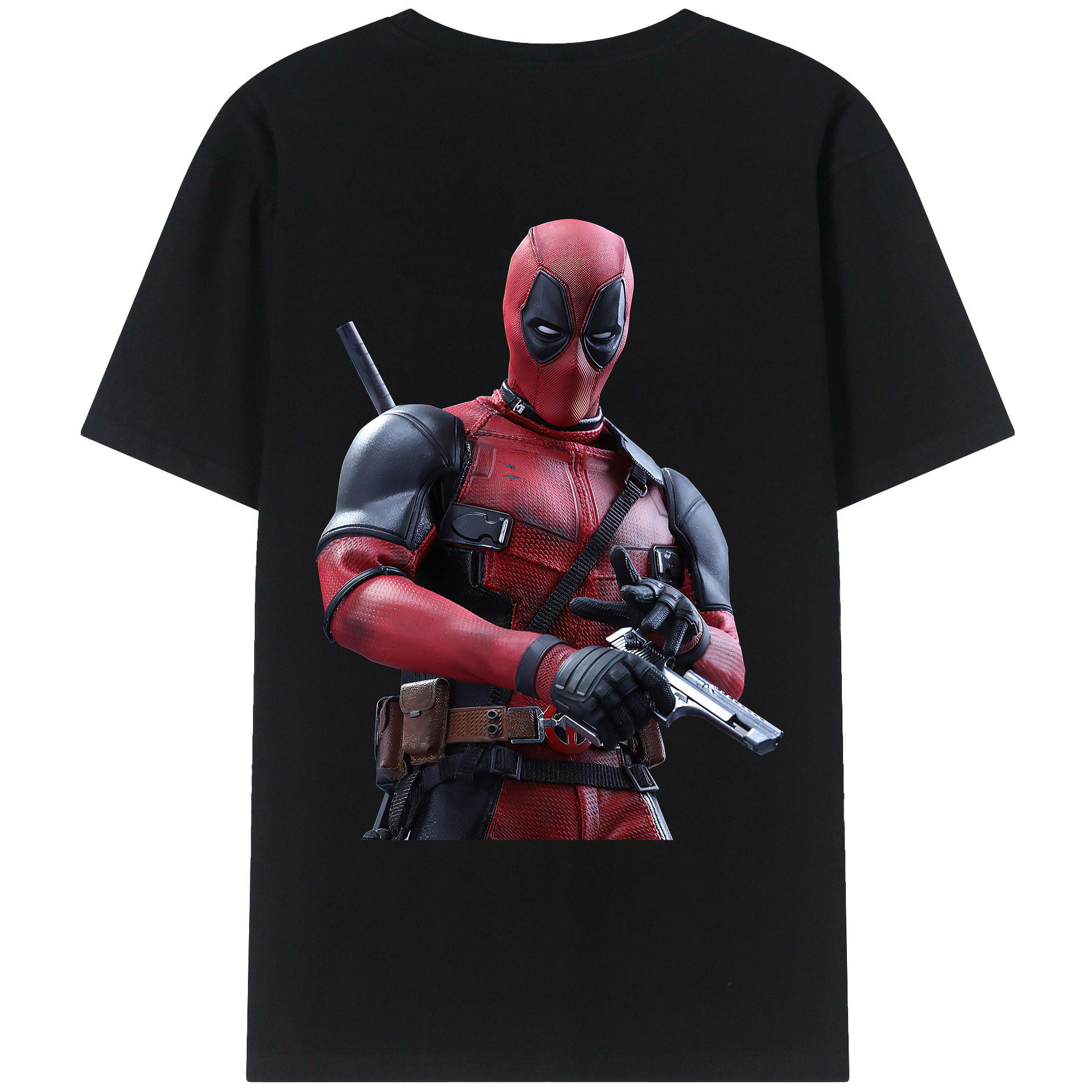 （画像用） Deadpool デッドプール レディース半袖Tシャツ(バックプリント)
