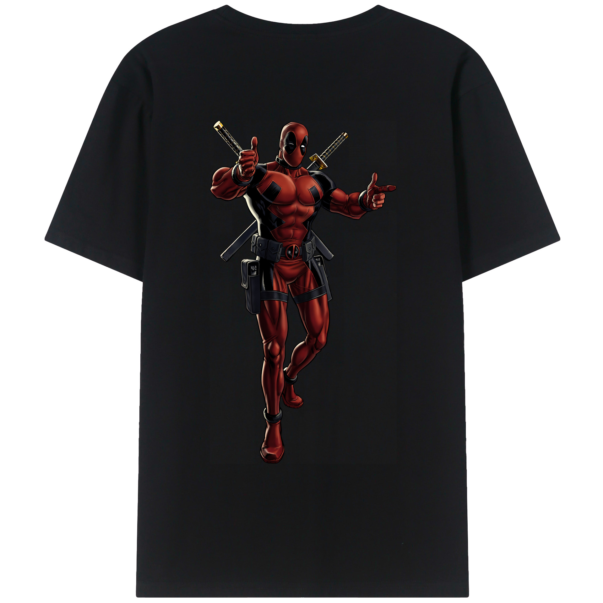 （画像用） Deadpool デッドプール レディース半袖Tシャツ(バックプリント)