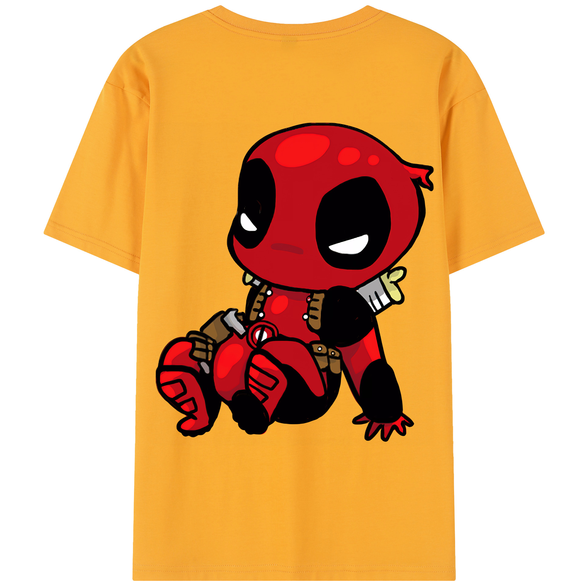 （画像用） Deadpool デッドプール レディース半袖Tシャツ(バックプリント)
