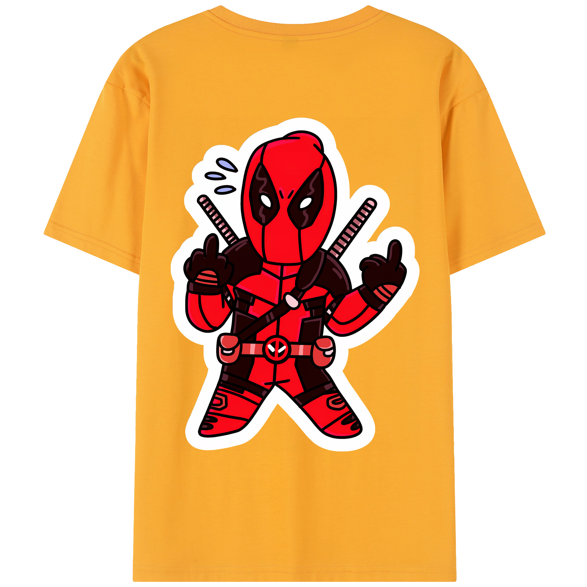 （画像用） Deadpool デッドプール レディース半袖Tシャツ(バックプリント)