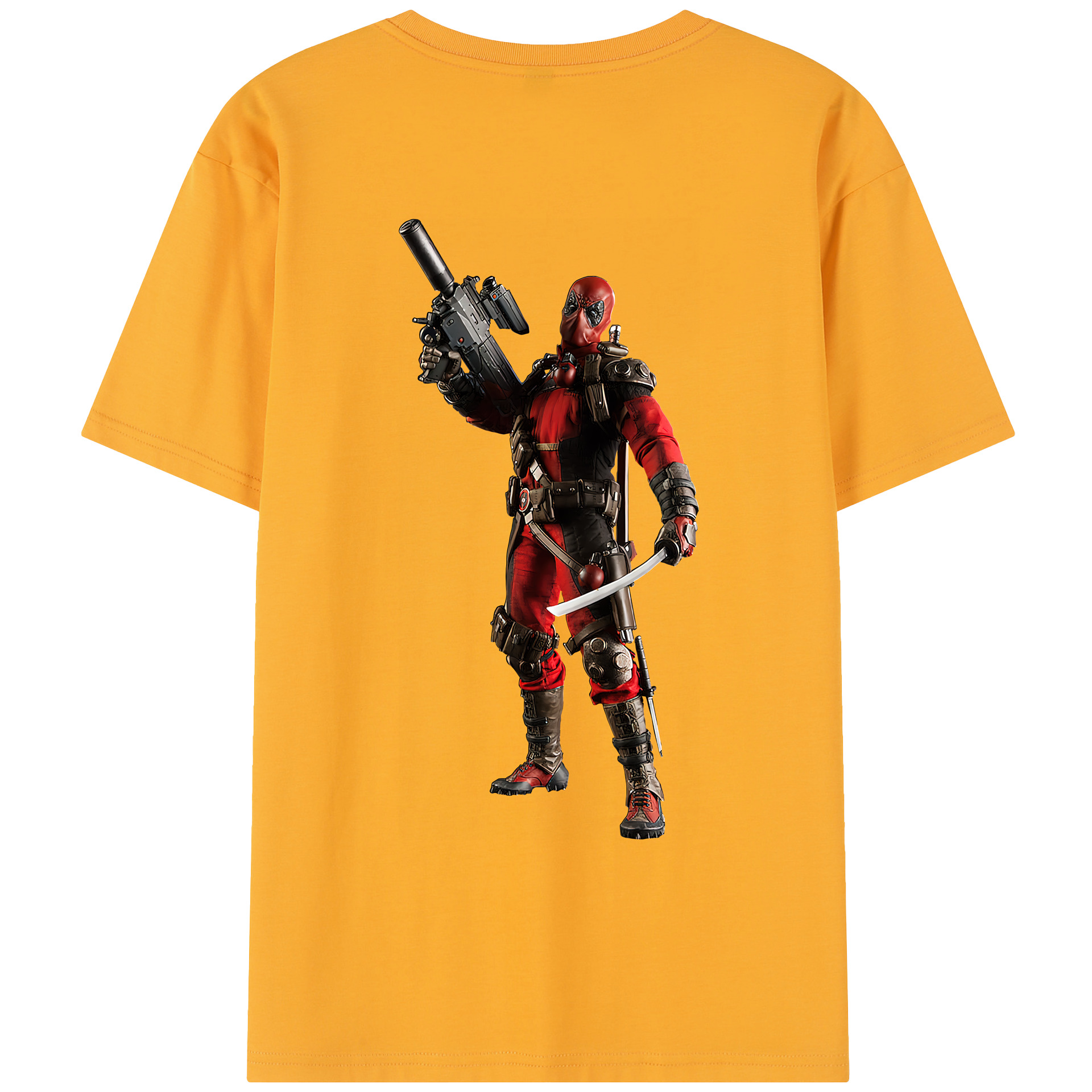 （画像用） Deadpool デッドプール レディース半袖Tシャツ(バックプリント)