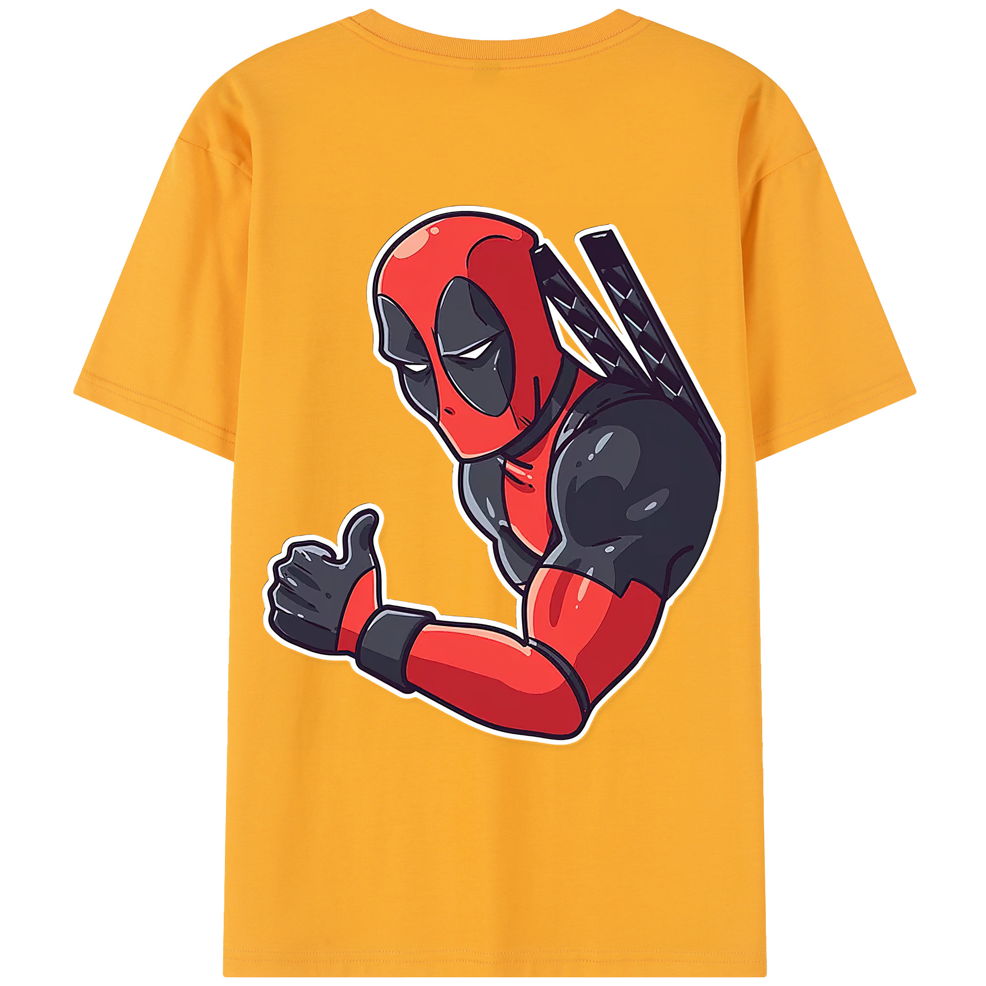 （画像用） Deadpool デッドプール レディース半袖Tシャツ(バックプリント)