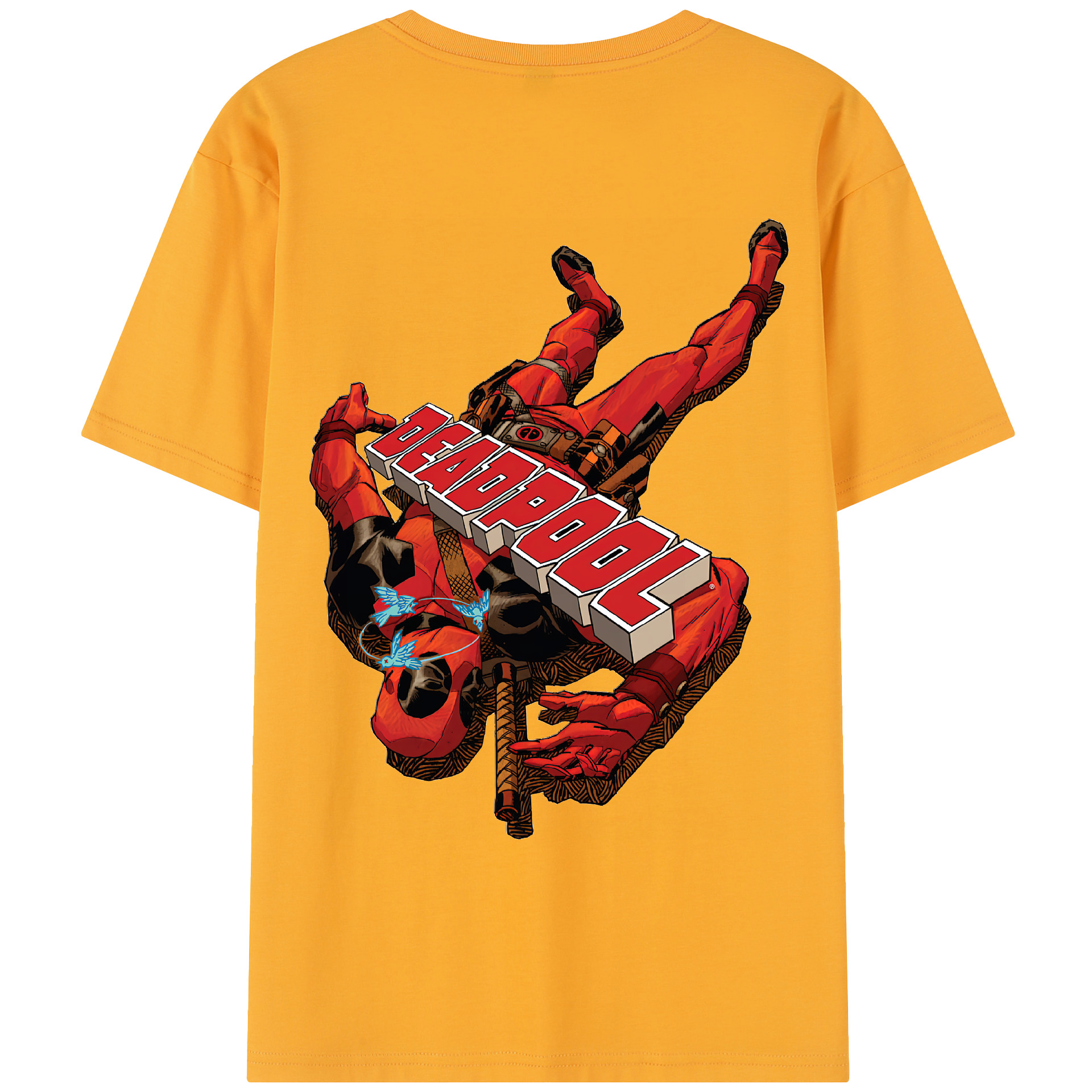 （画像用） Deadpool デッドプール レディース半袖Tシャツ(バックプリント)