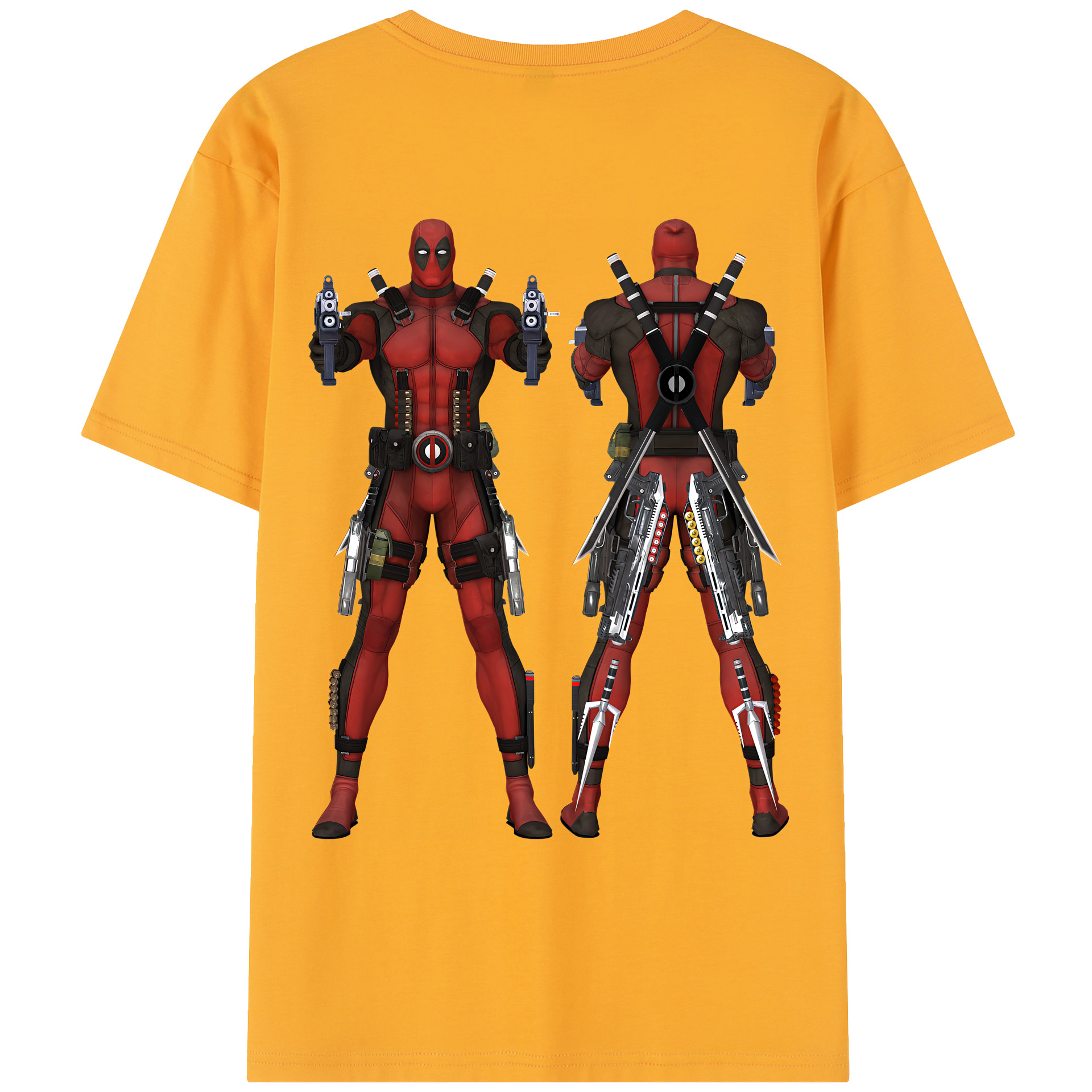 （画像用） Deadpool デッドプール レディース半袖Tシャツ(バックプリント)