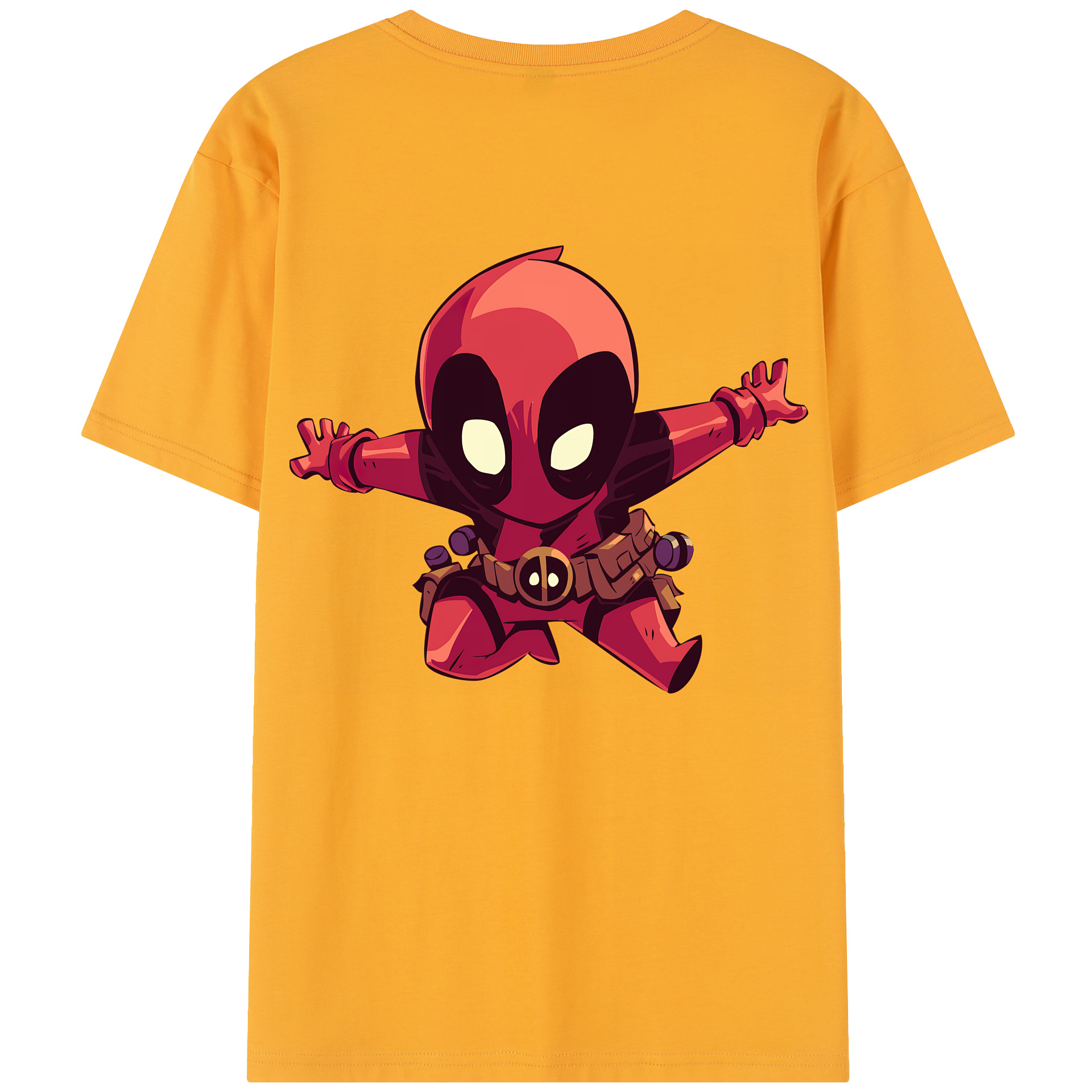 （画像用） Deadpool デッドプール レディース半袖Tシャツ(バックプリント)