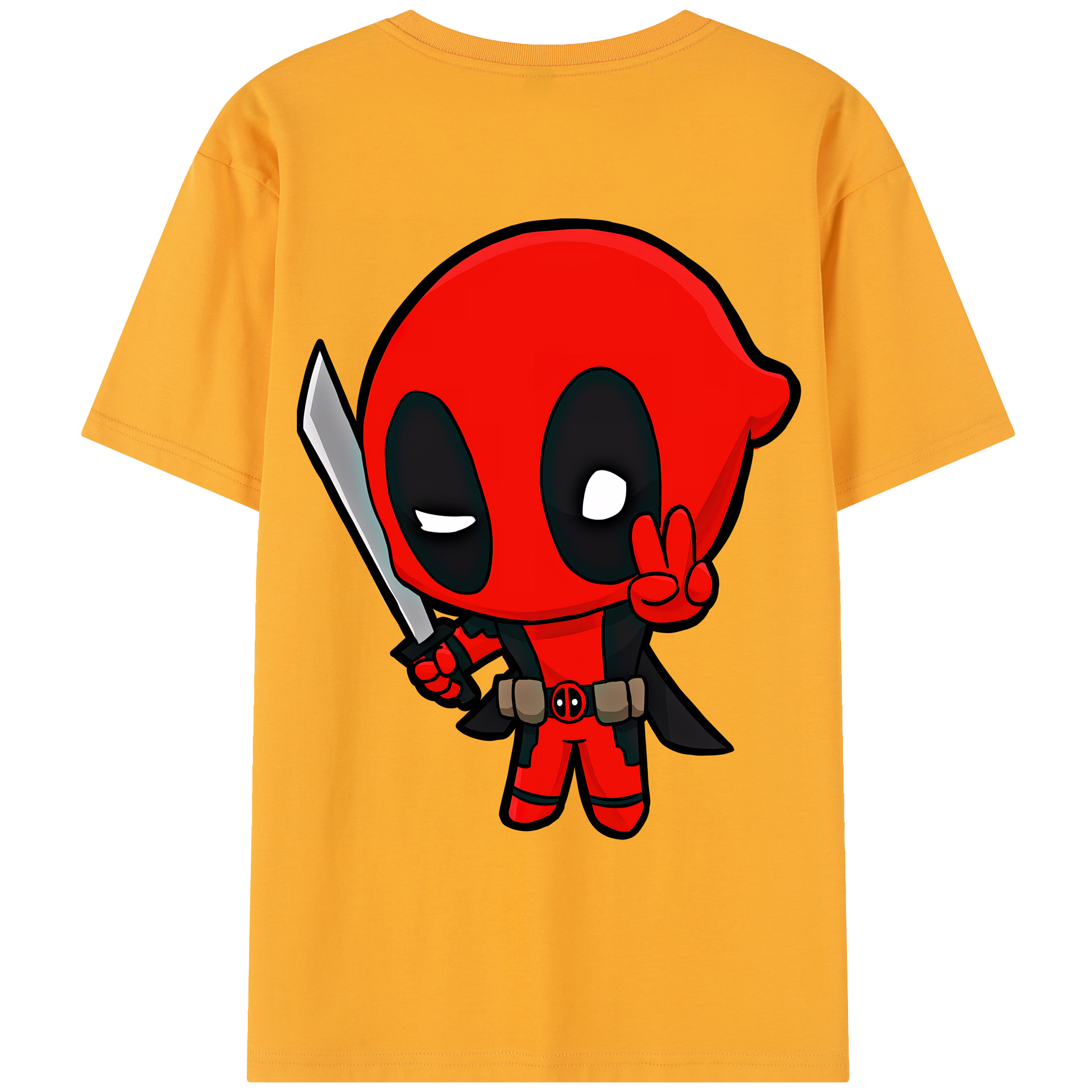 （画像用） Deadpool デッドプール レディース半袖Tシャツ(バックプリント)