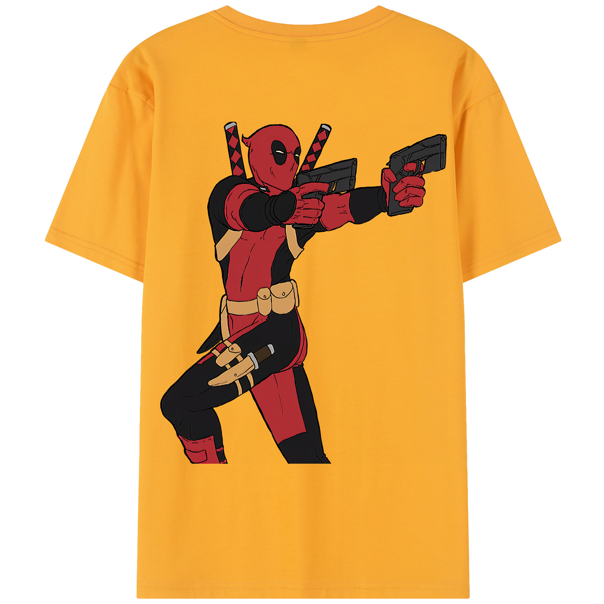 （画像用） Deadpool デッドプール レディース半袖Tシャツ(バックプリント)