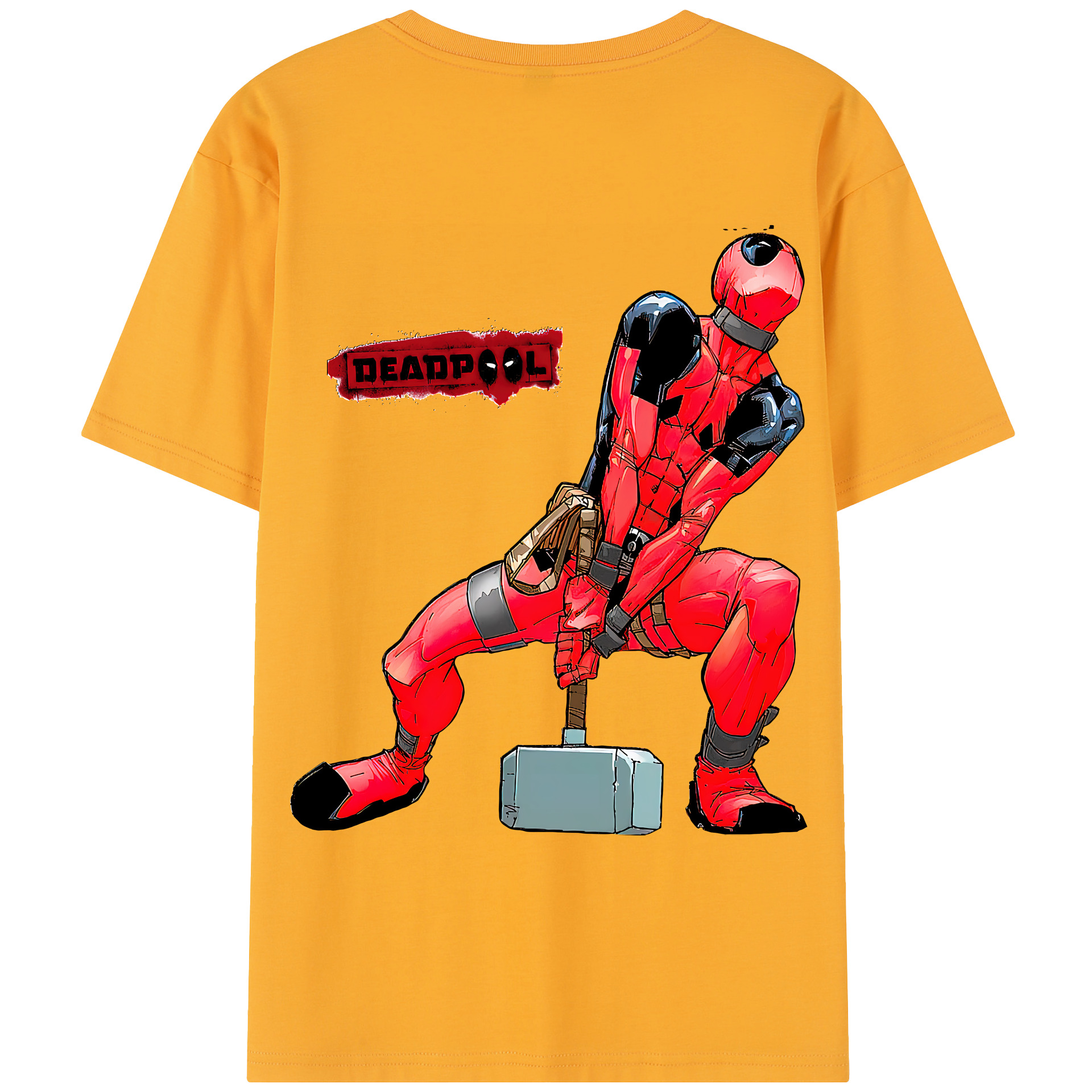 （画像用） Deadpool デッドプール レディース半袖Tシャツ(バックプリント)