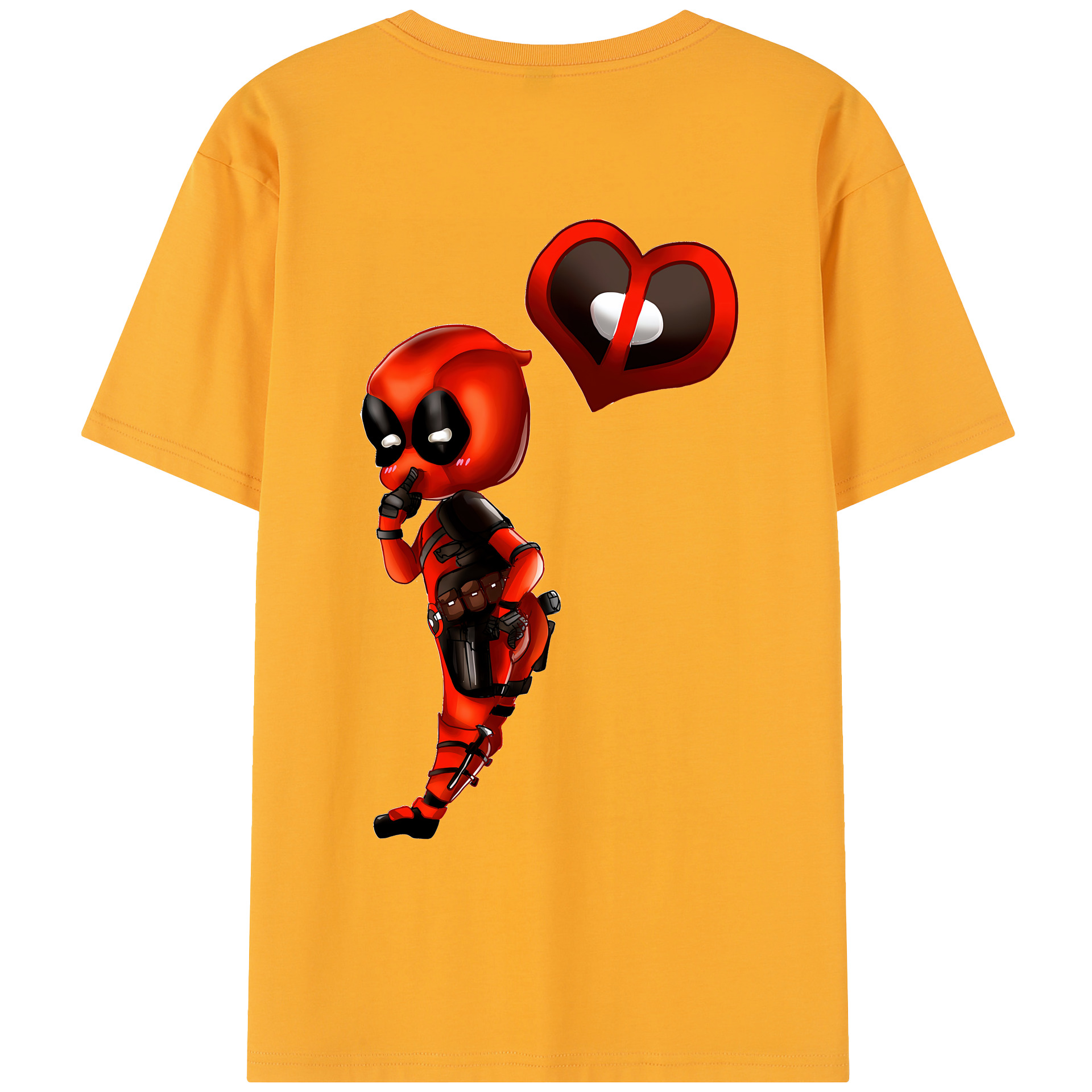 （画像用） Deadpool デッドプール レディース半袖Tシャツ(バックプリント)
