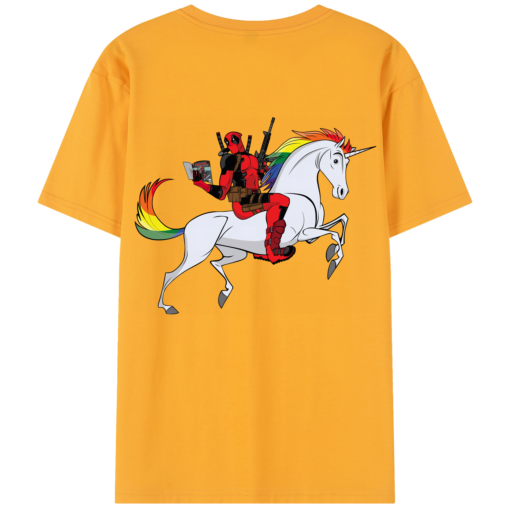 （画像用） Deadpool デッドプール レディース半袖Tシャツ(バックプリント)