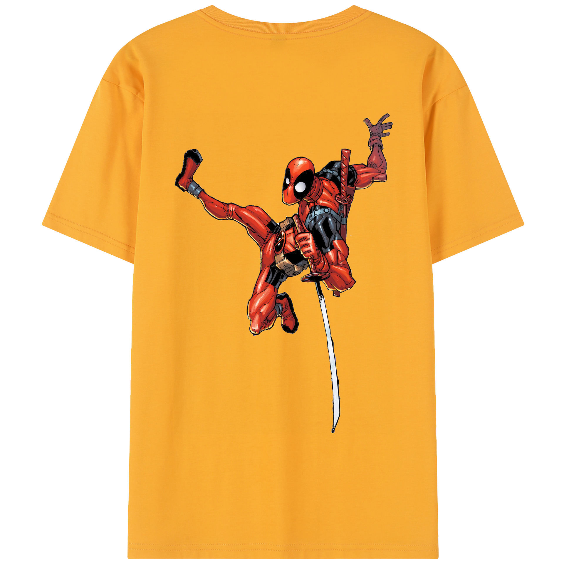 （画像用） Deadpool デッドプール レディース半袖Tシャツ(バックプリント)