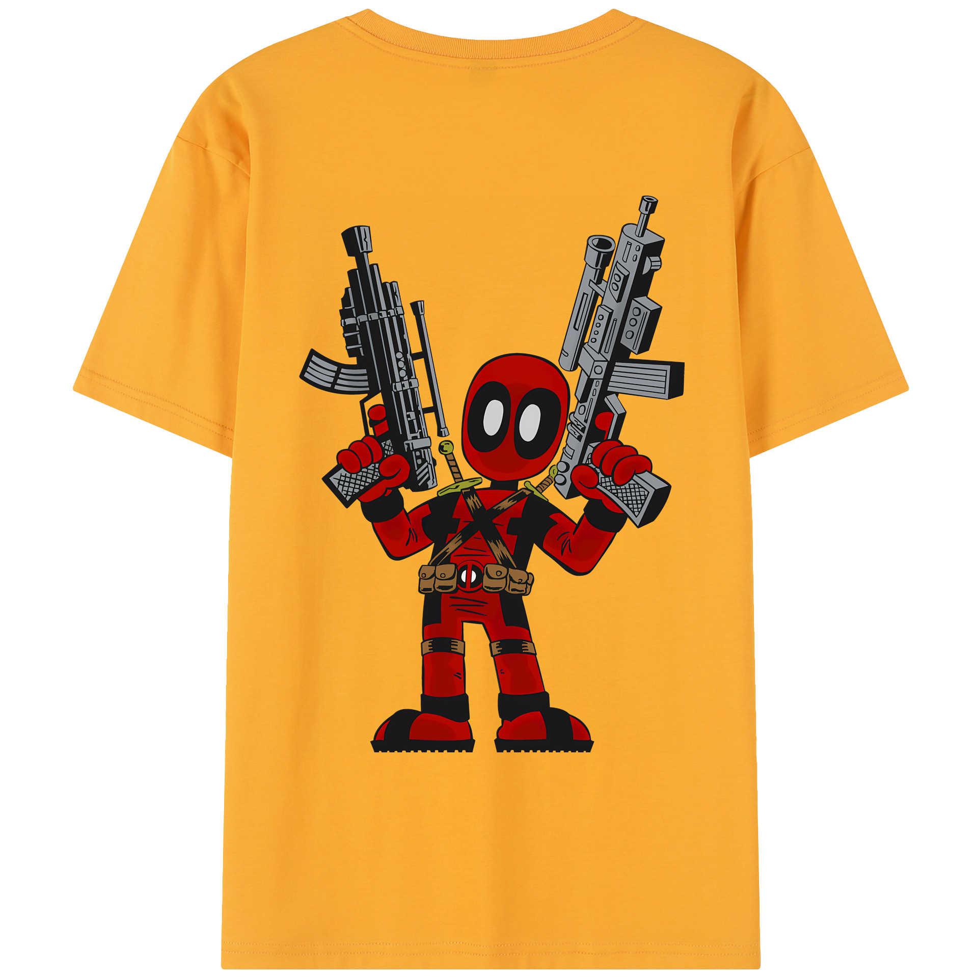 （画像用） Deadpool デッドプール レディース半袖Tシャツ(バックプリント)