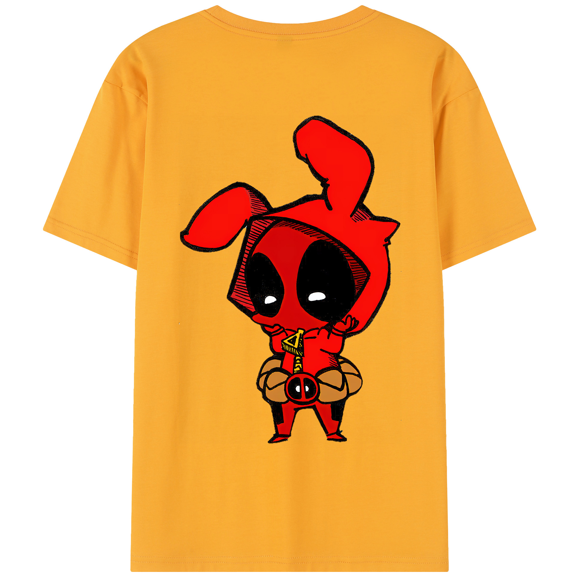 （画像用） Deadpool デッドプール レディース半袖Tシャツ(バックプリント)