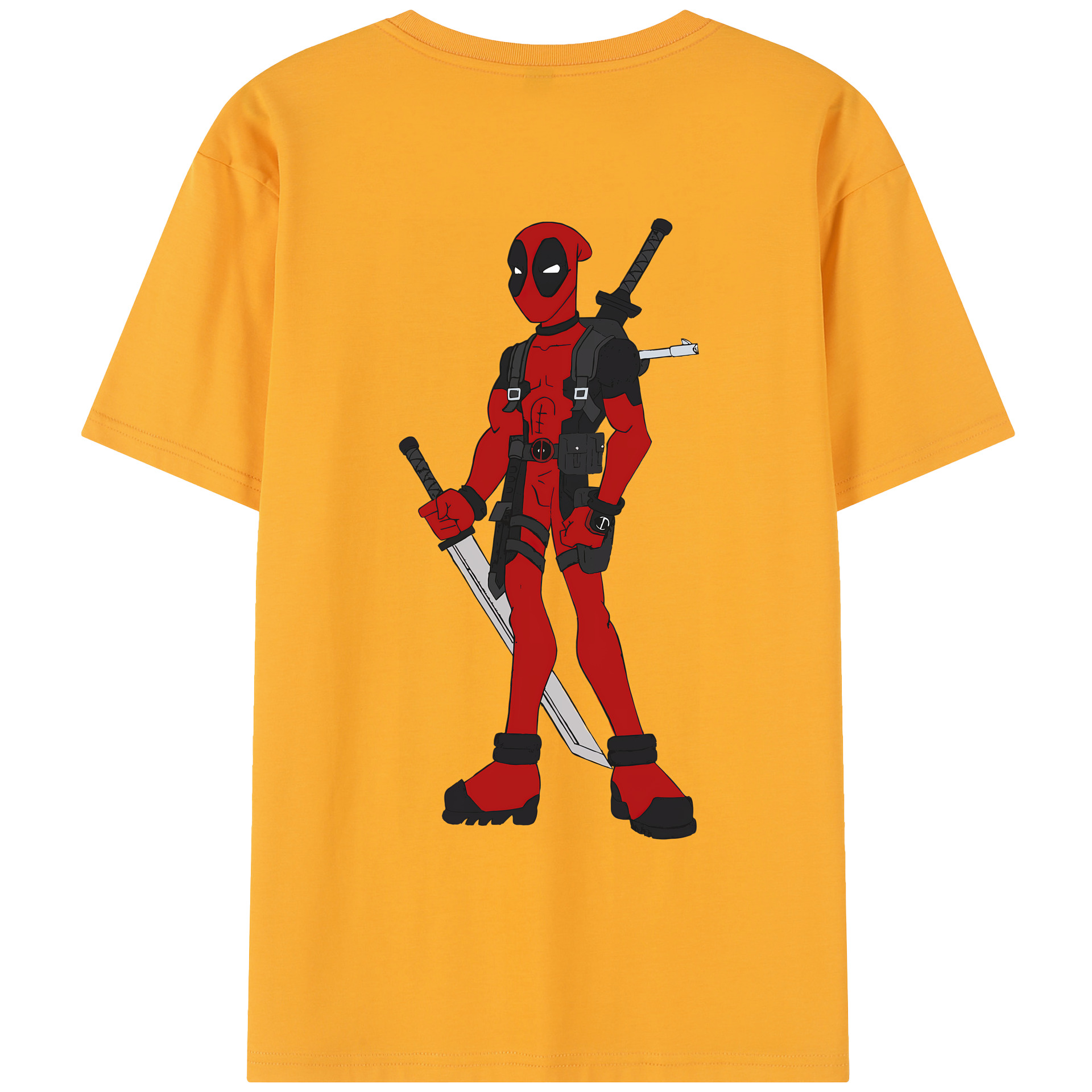 （画像用） Deadpool デッドプール レディース半袖Tシャツ(バックプリント)