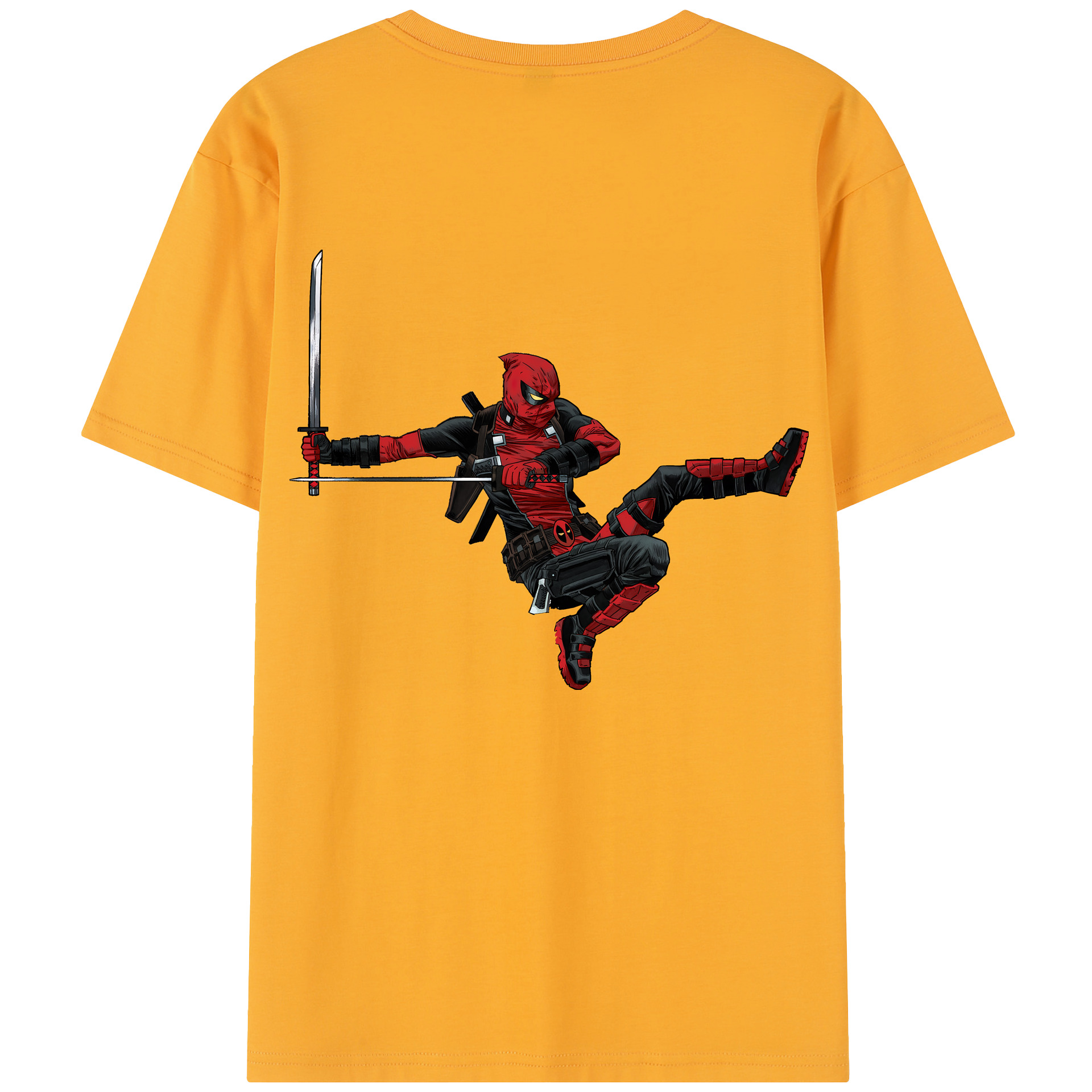 （画像用） Deadpool デッドプール レディース半袖Tシャツ(バックプリント)