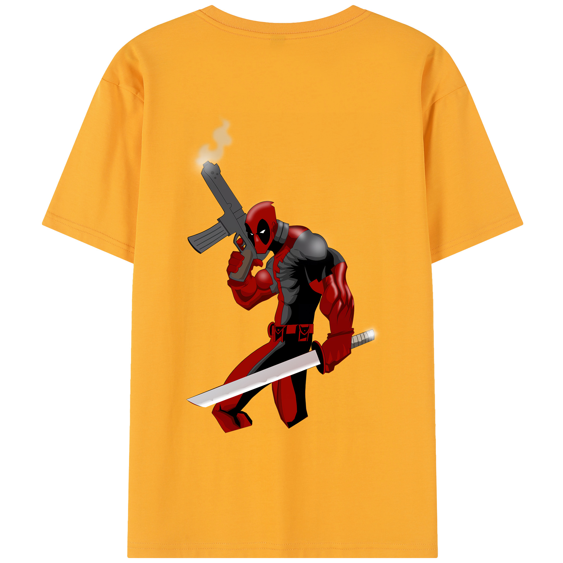 （画像用） Deadpool デッドプール レディース半袖Tシャツ(バックプリント)