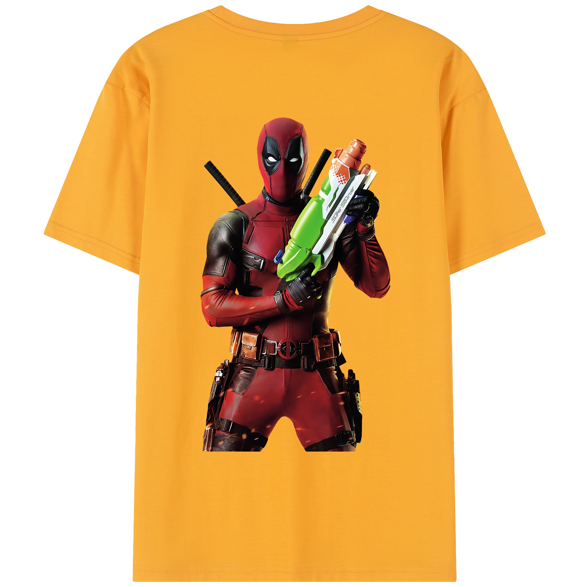 （画像用） Deadpool デッドプール レディース半袖Tシャツ(バックプリント)