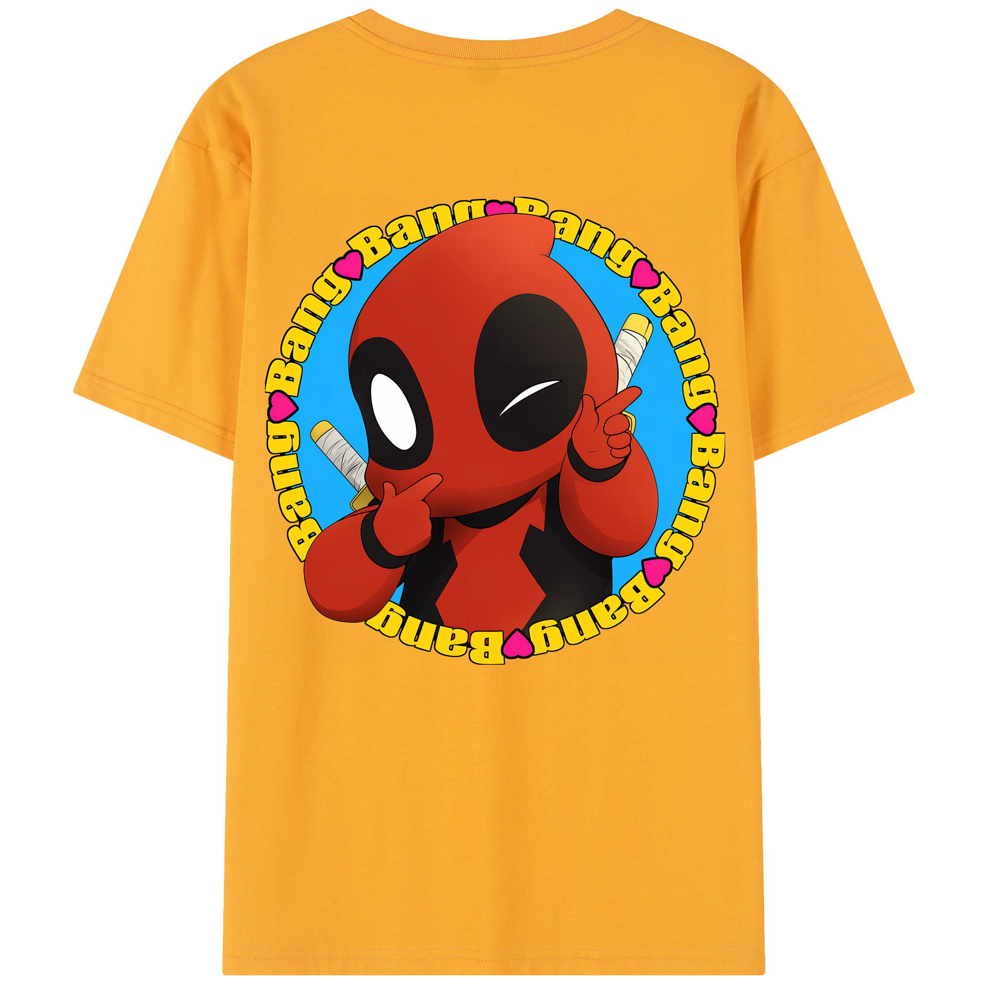 （画像用） Deadpool デッドプール レディース半袖Tシャツ(バックプリント)