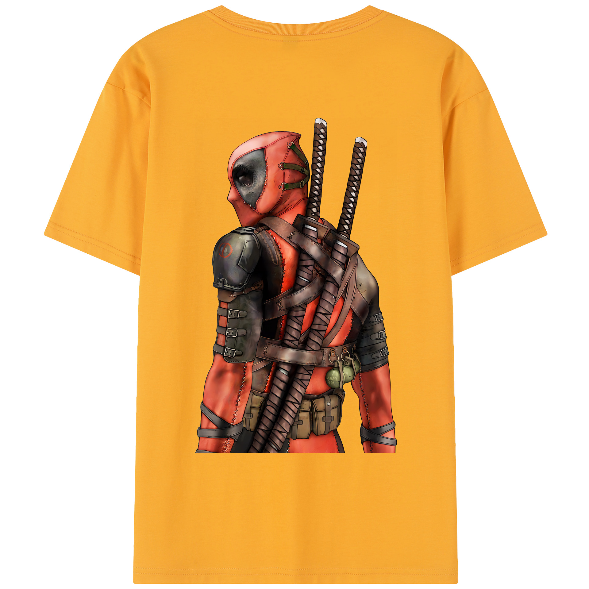 （画像用） Deadpool デッドプール レディース半袖Tシャツ(バックプリント)