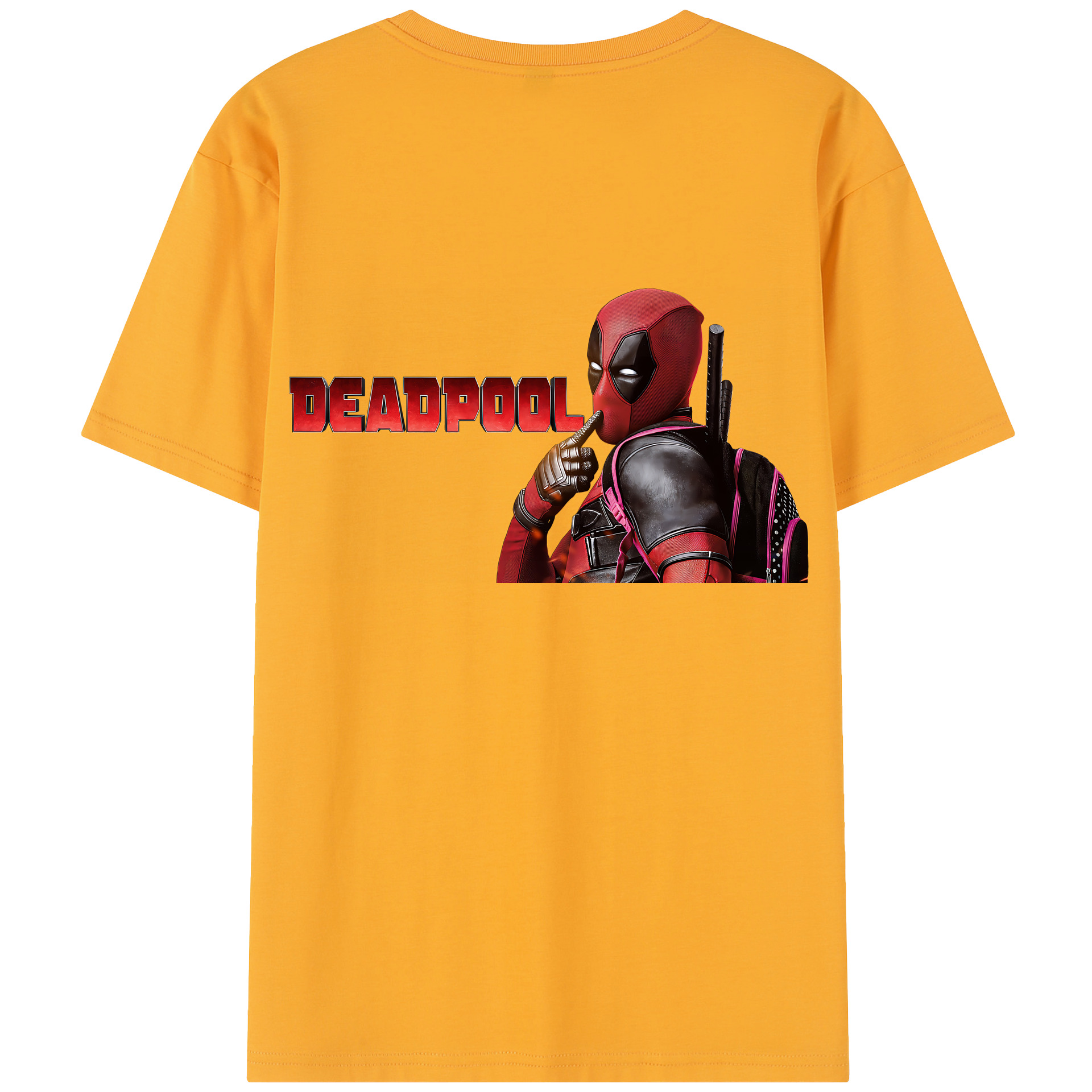 （画像用） Deadpool デッドプール レディース半袖Tシャツ(バックプリント)