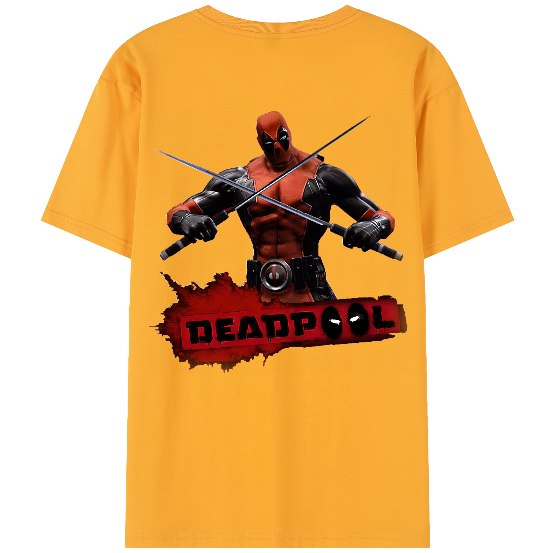 （画像用） Deadpool デッドプール レディース半袖Tシャツ(バックプリント)
