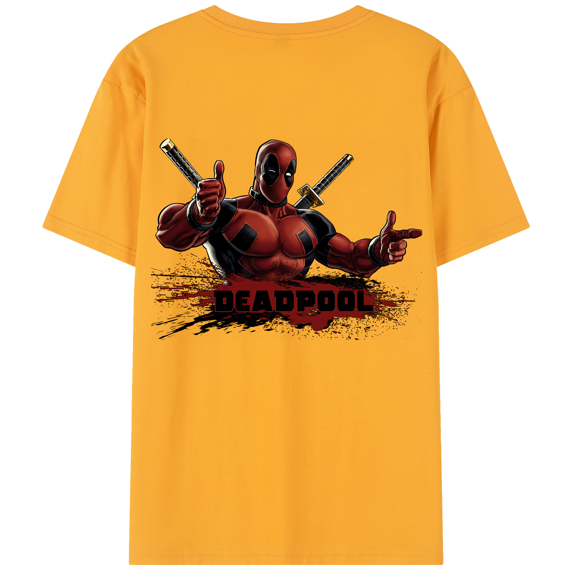 （画像用） Deadpool デッドプール レディース半袖Tシャツ(バックプリント)