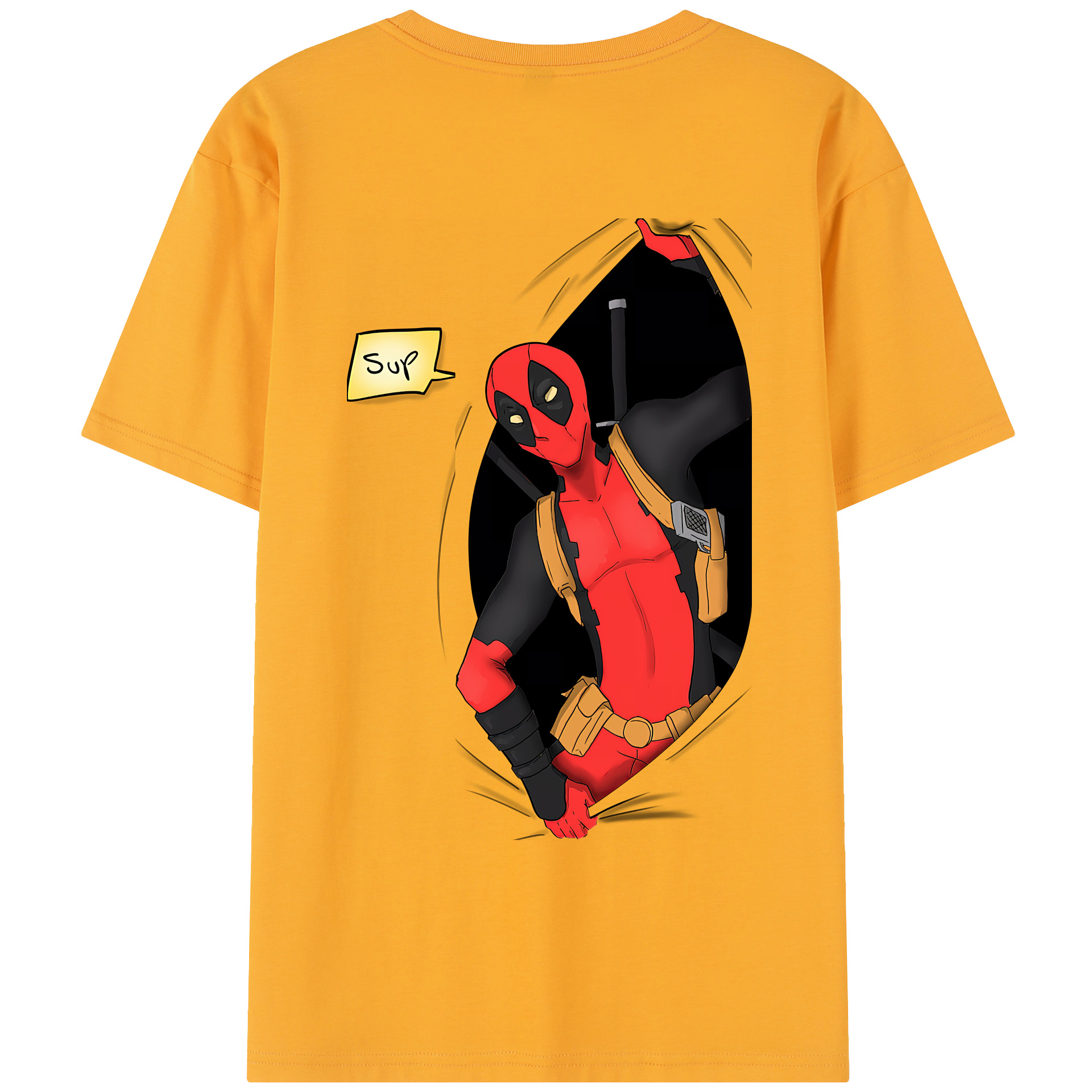 （画像用） Deadpool デッドプール レディース半袖Tシャツ(バックプリント)