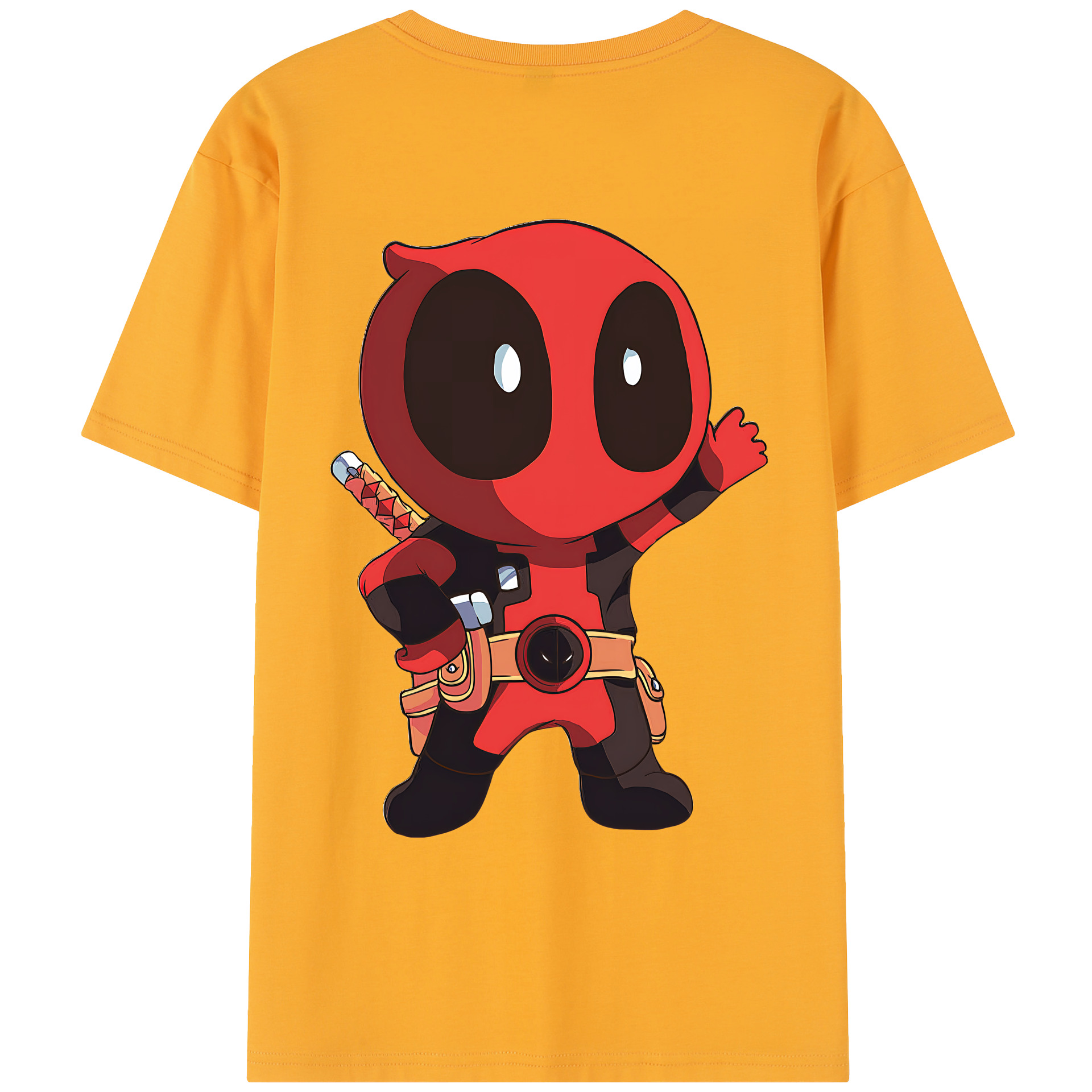 （画像用） Deadpool デッドプール レディース半袖Tシャツ(バックプリント)