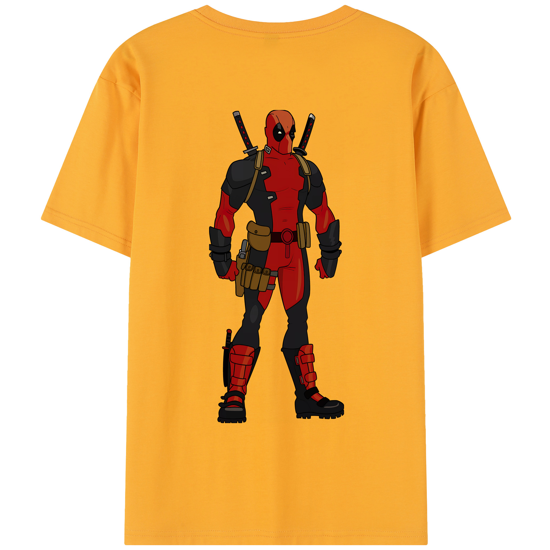 （画像用） Deadpool デッドプール レディース半袖Tシャツ(バックプリント)
