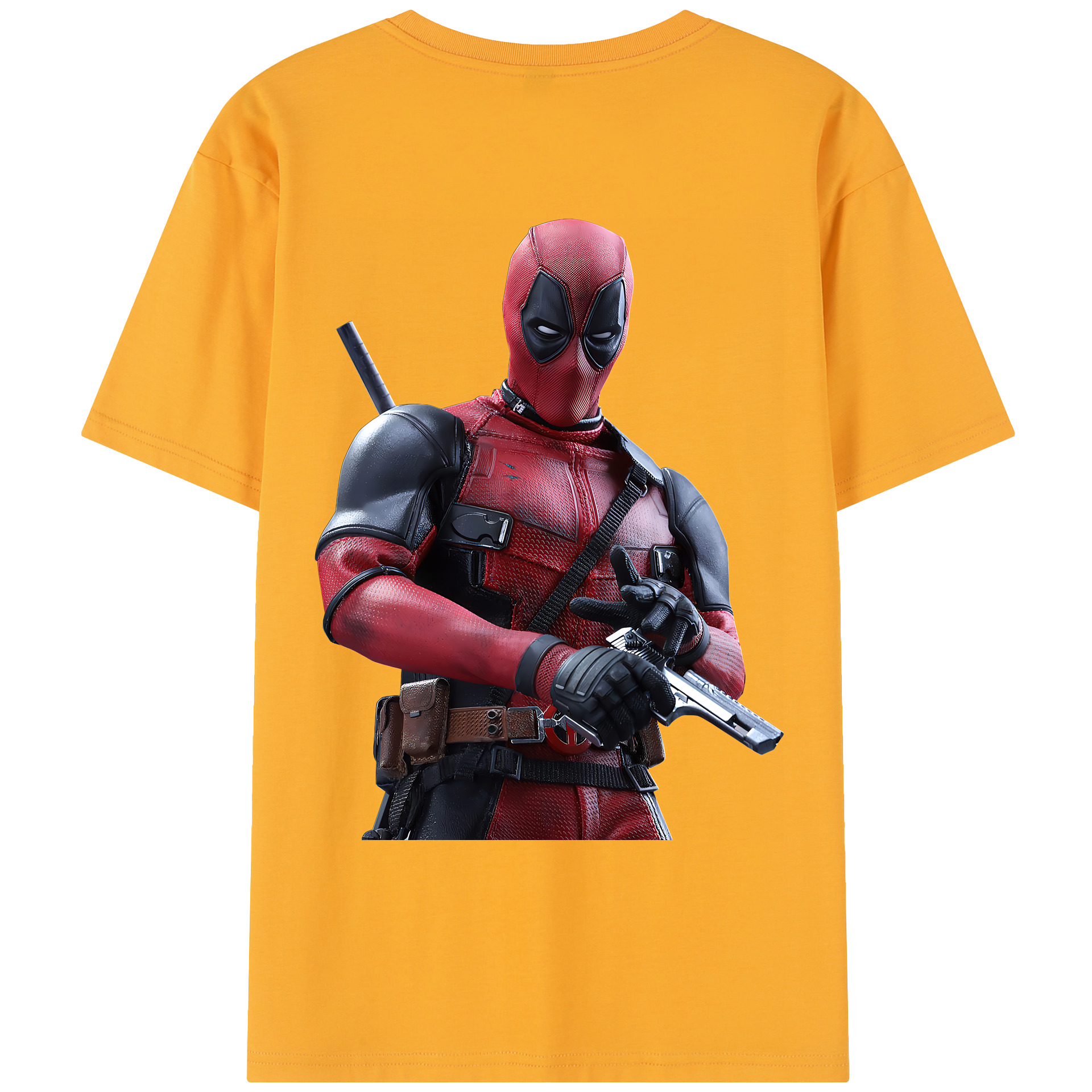 （画像用） Deadpool デッドプール レディース半袖Tシャツ(バックプリント)