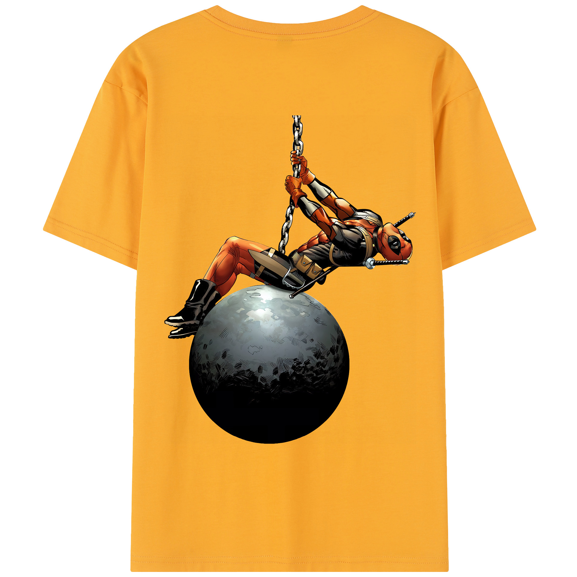 （画像用） Deadpool デッドプール レディース半袖Tシャツ(バックプリント)