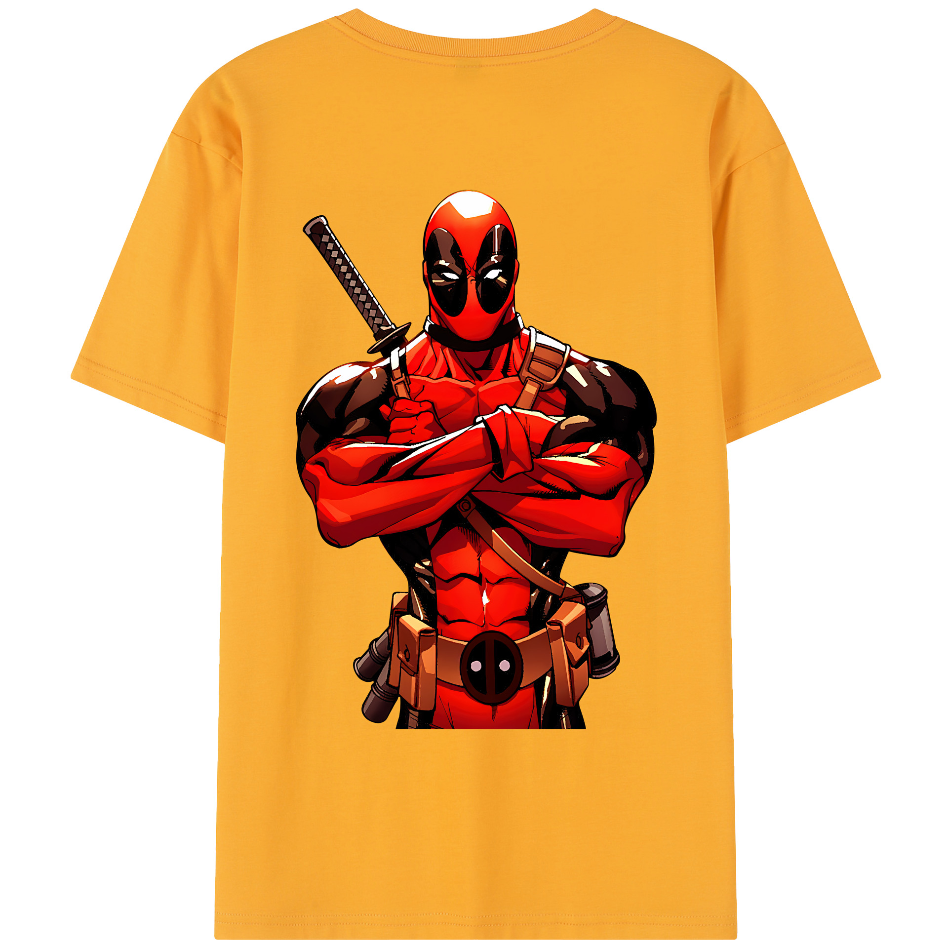 （画像用） Deadpool デッドプール レディース半袖Tシャツ(バックプリント)