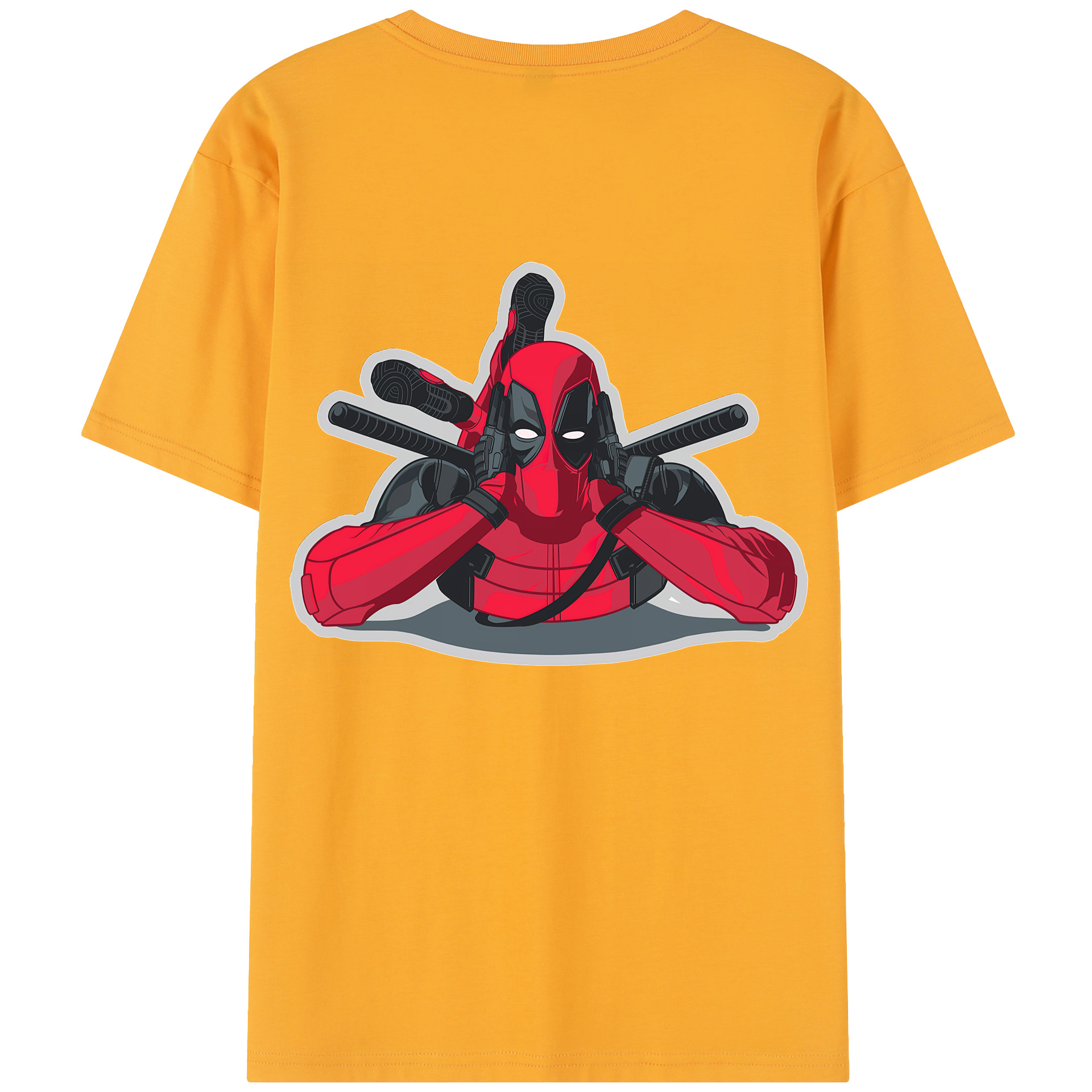 （画像用） Deadpool デッドプール レディース半袖Tシャツ(バックプリント)