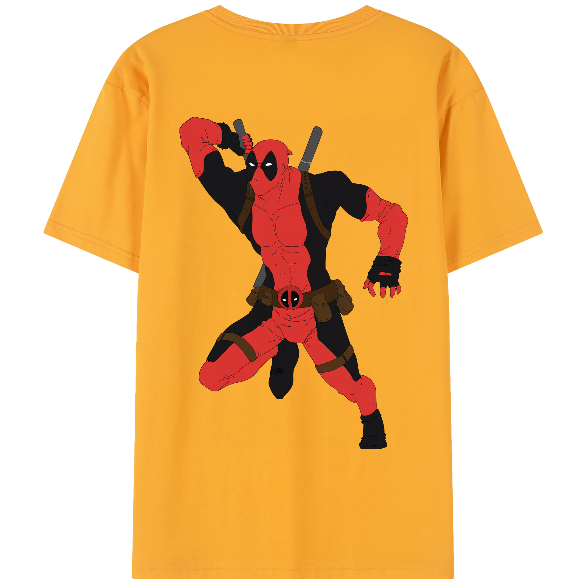 （画像用） Deadpool デッドプール レディース半袖Tシャツ(バックプリント)