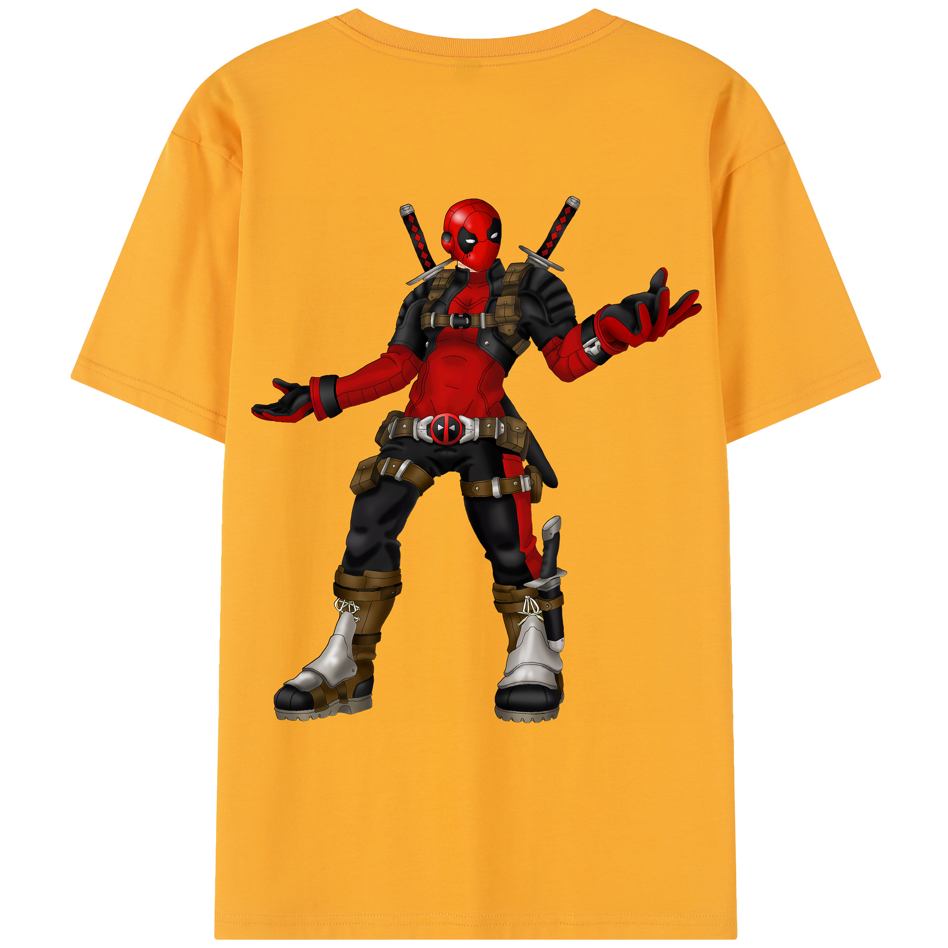 （画像用） Deadpool デッドプール レディース半袖Tシャツ(バックプリント)